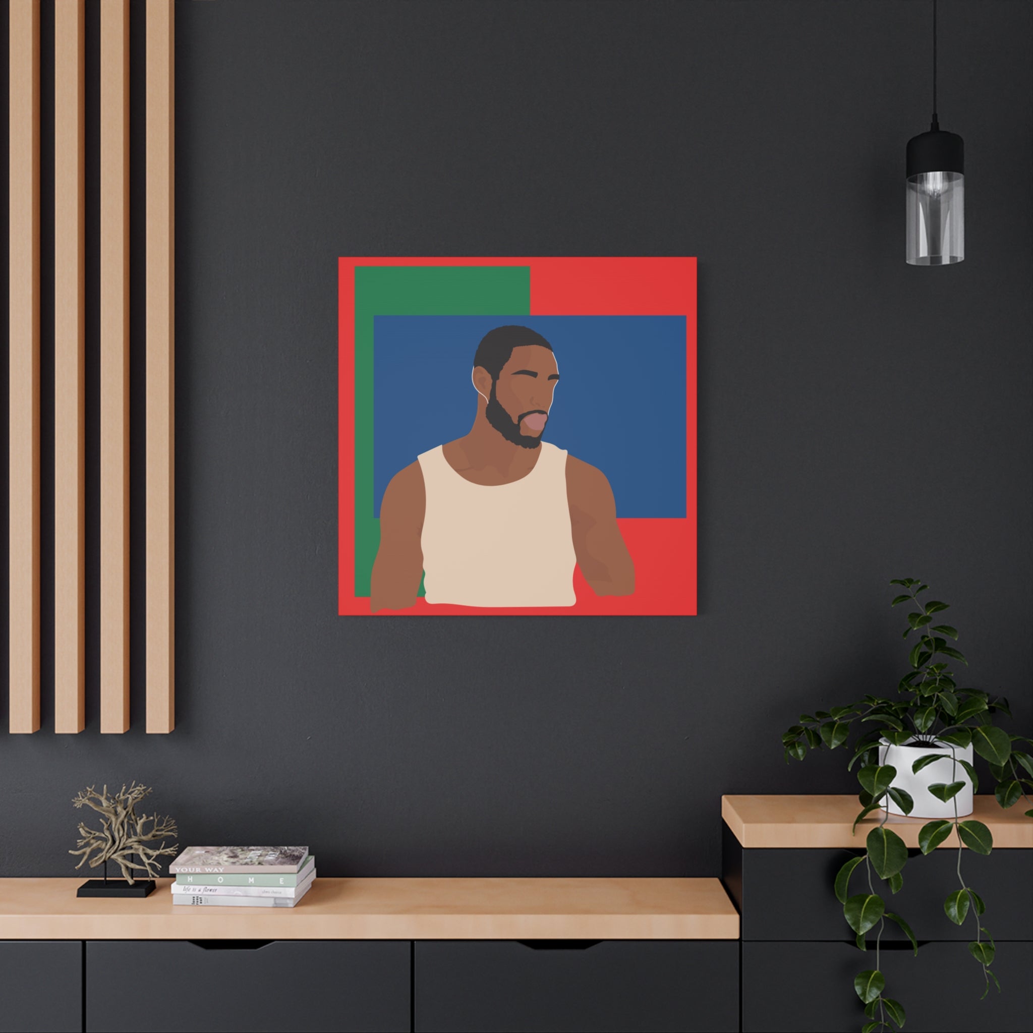 Modern Minimalist Bold Color Block -  Canvas Art