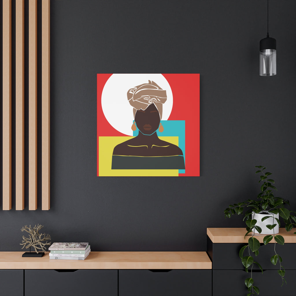 Headwrap Woman — Canvas Art