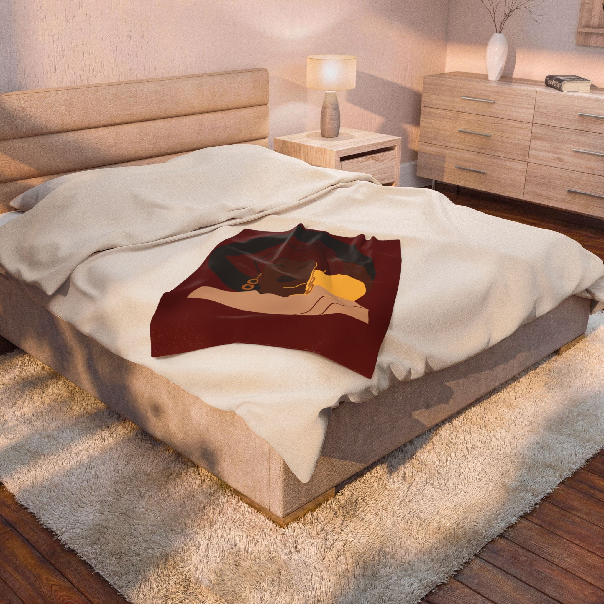 Elegant Afrocentric Woman - Blanket