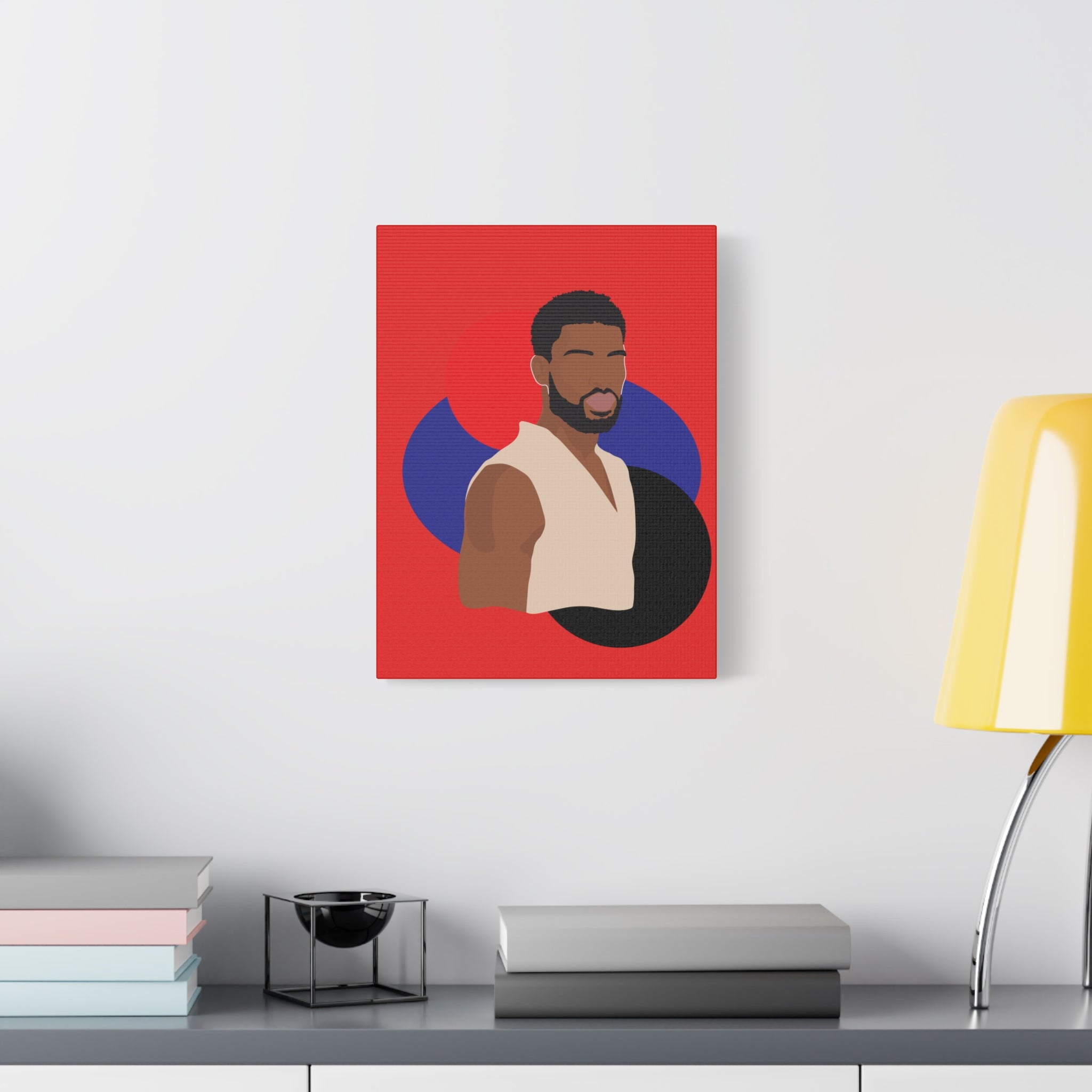 Minimalist Afro Male – Canvas Art