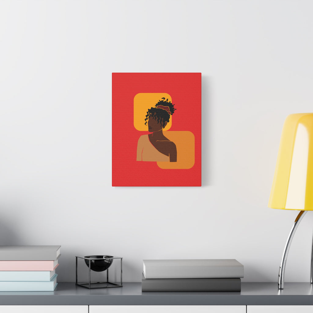 Afrocentric Black Woman - Canvas Art
