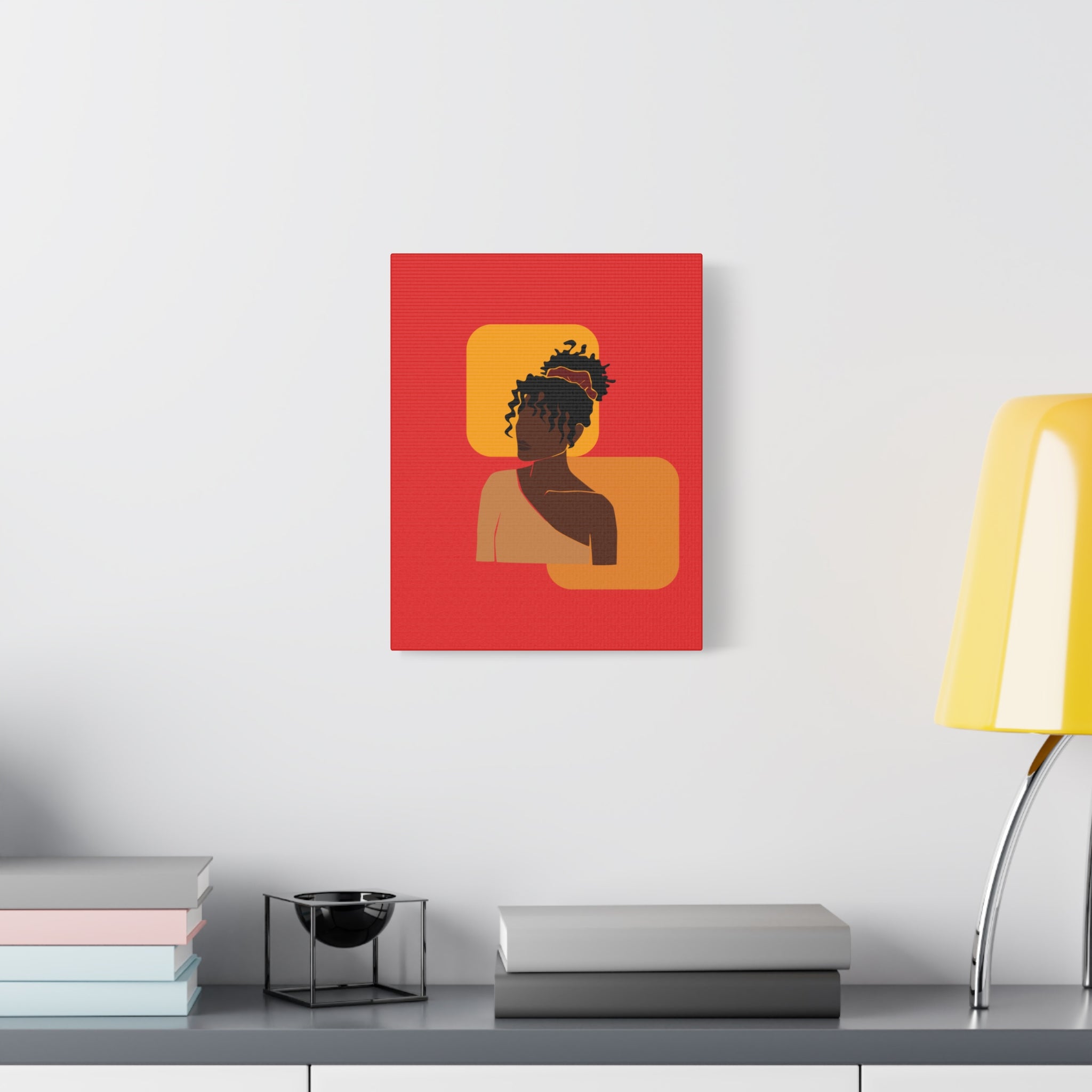 Afrocentric Black Woman - Canvas Art