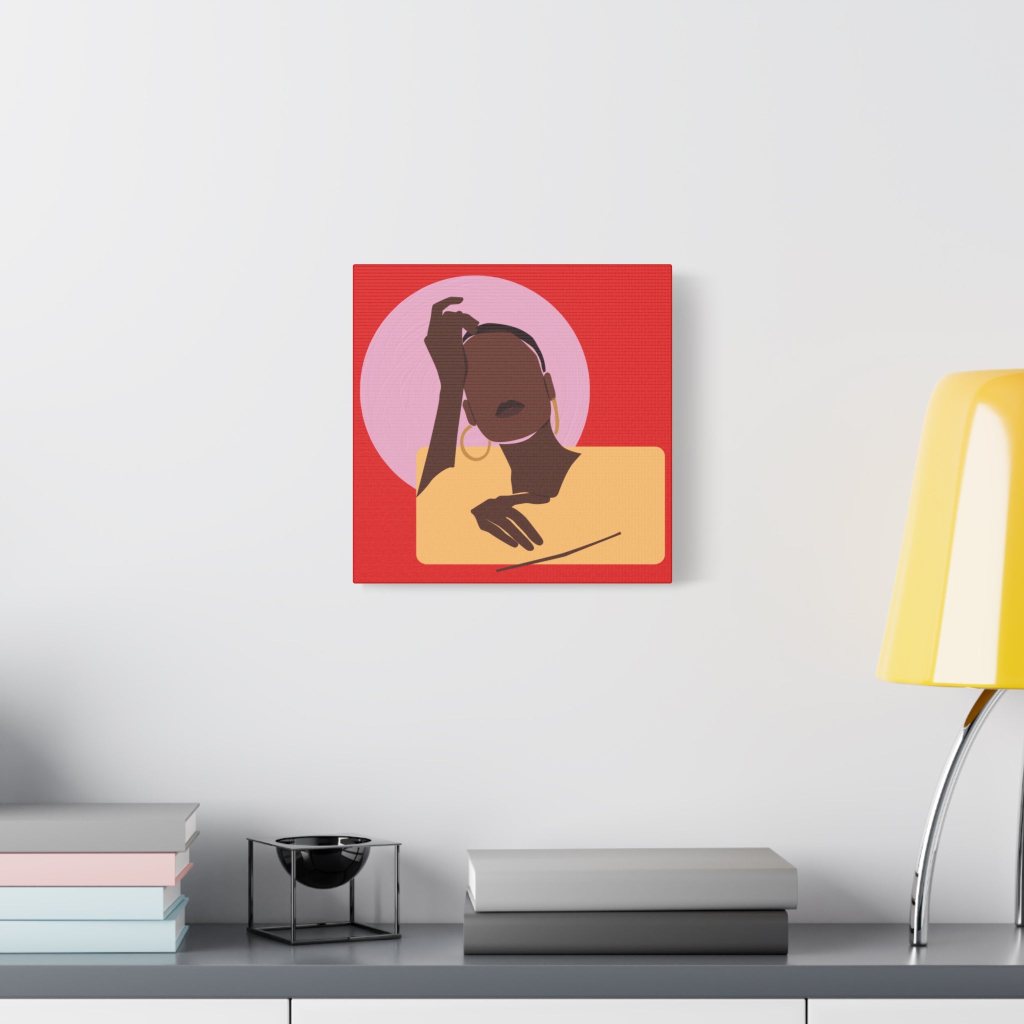 Abstract Afrocentric Portrait - Canvas Art