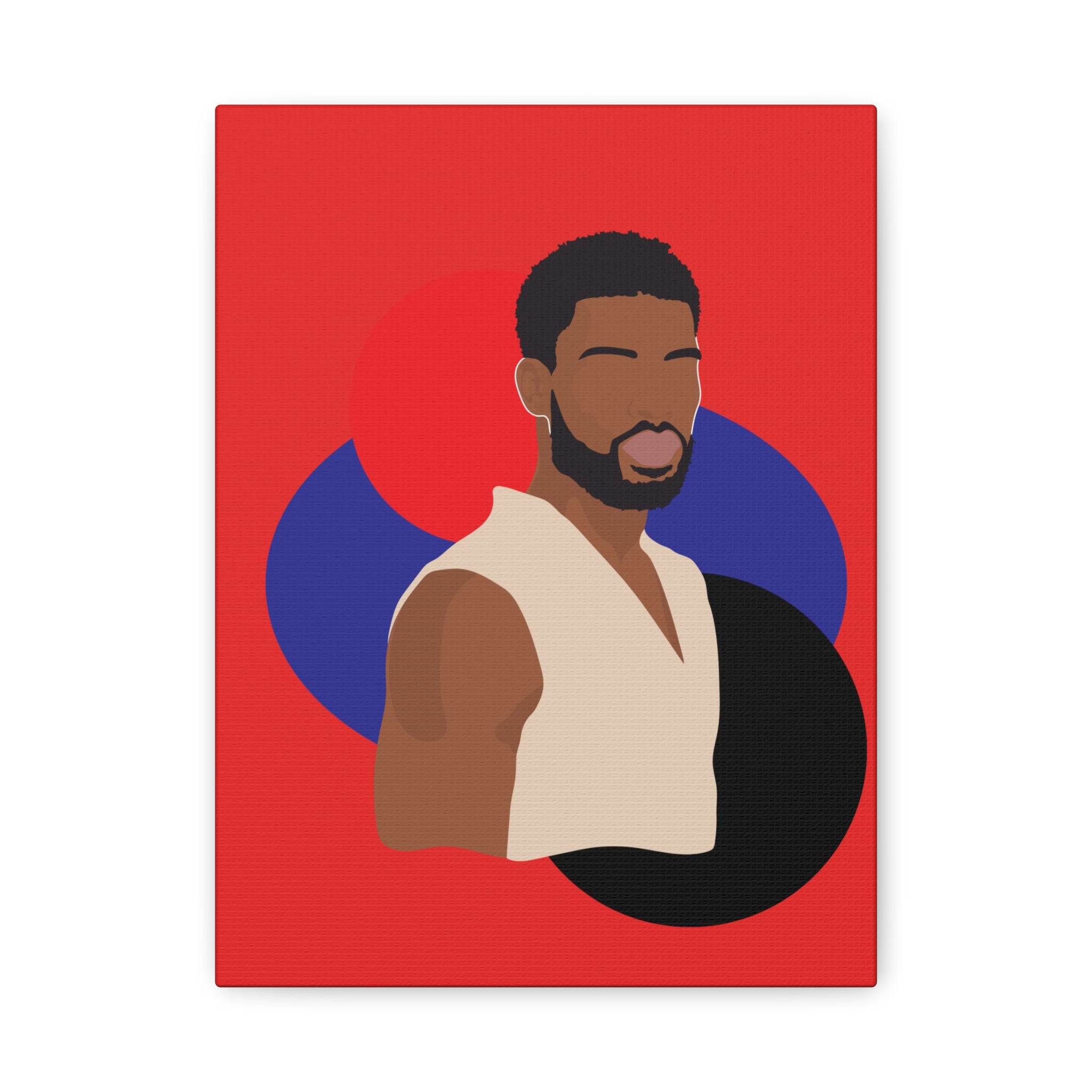 Minimalist Afro Male – Canvas Art