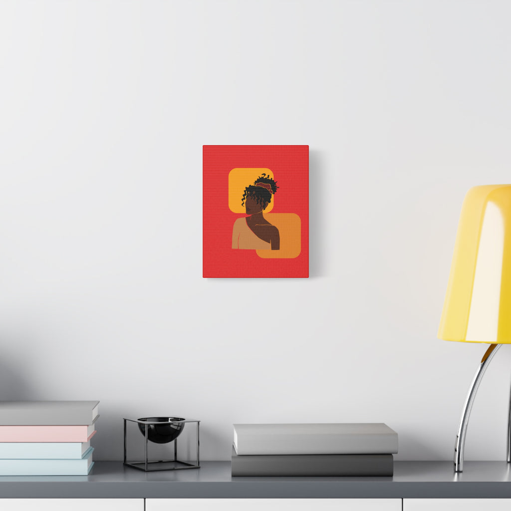 Afrocentric Black Woman - Canvas Art