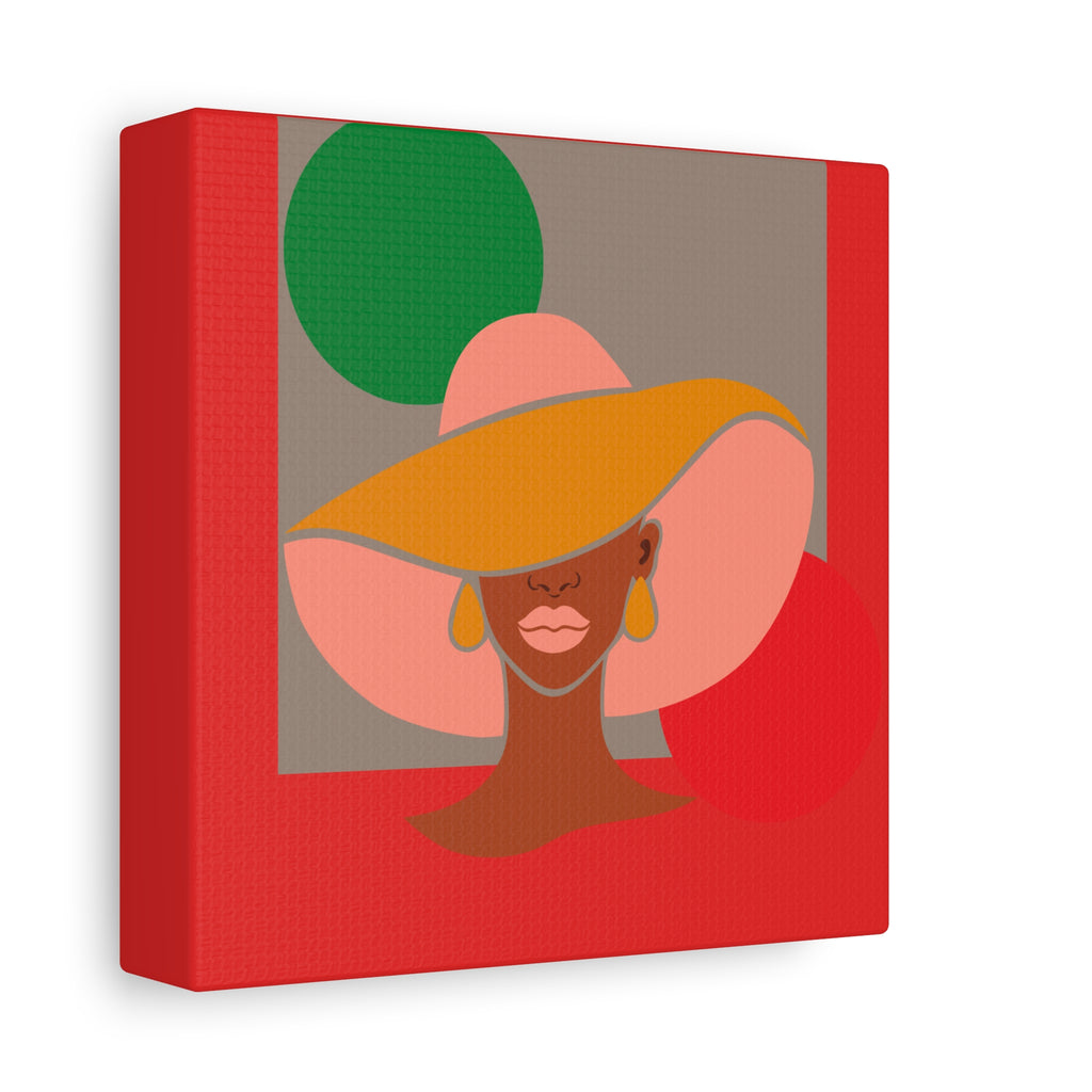 Hat Woman — Canvas Art