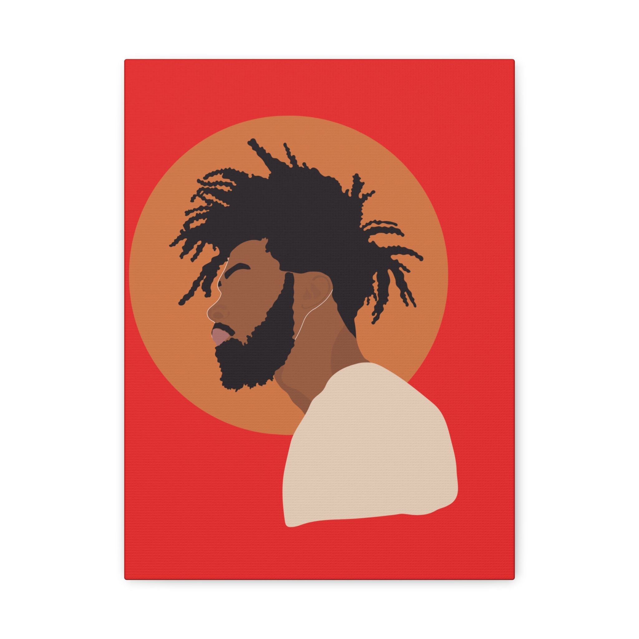 Male with Brown Sun — Canvas Art