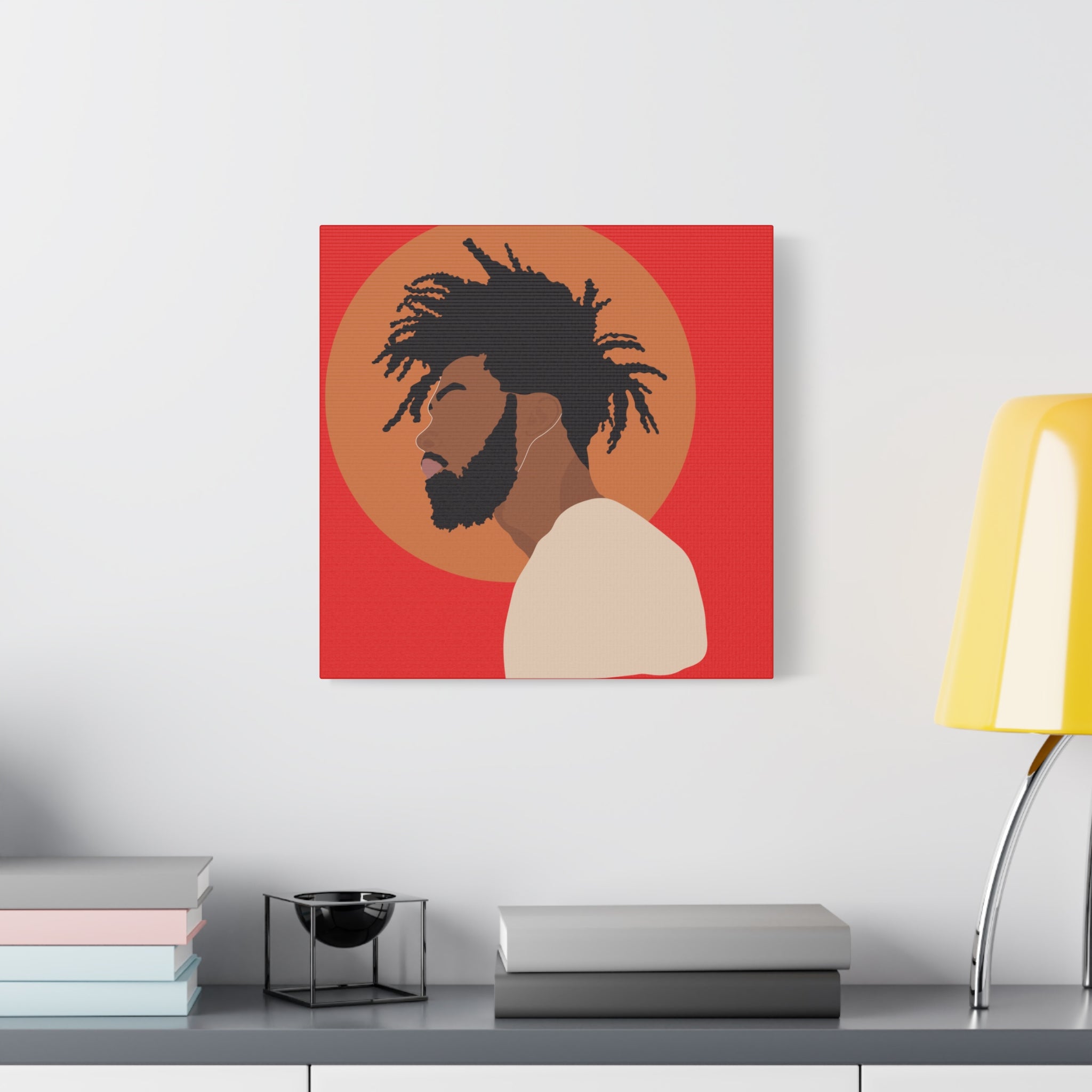 Male with Brown Sun — Canvas Art