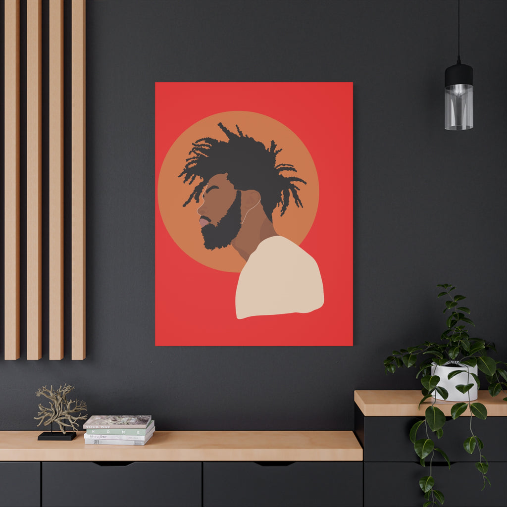 Male with Brown Sun — Canvas Art