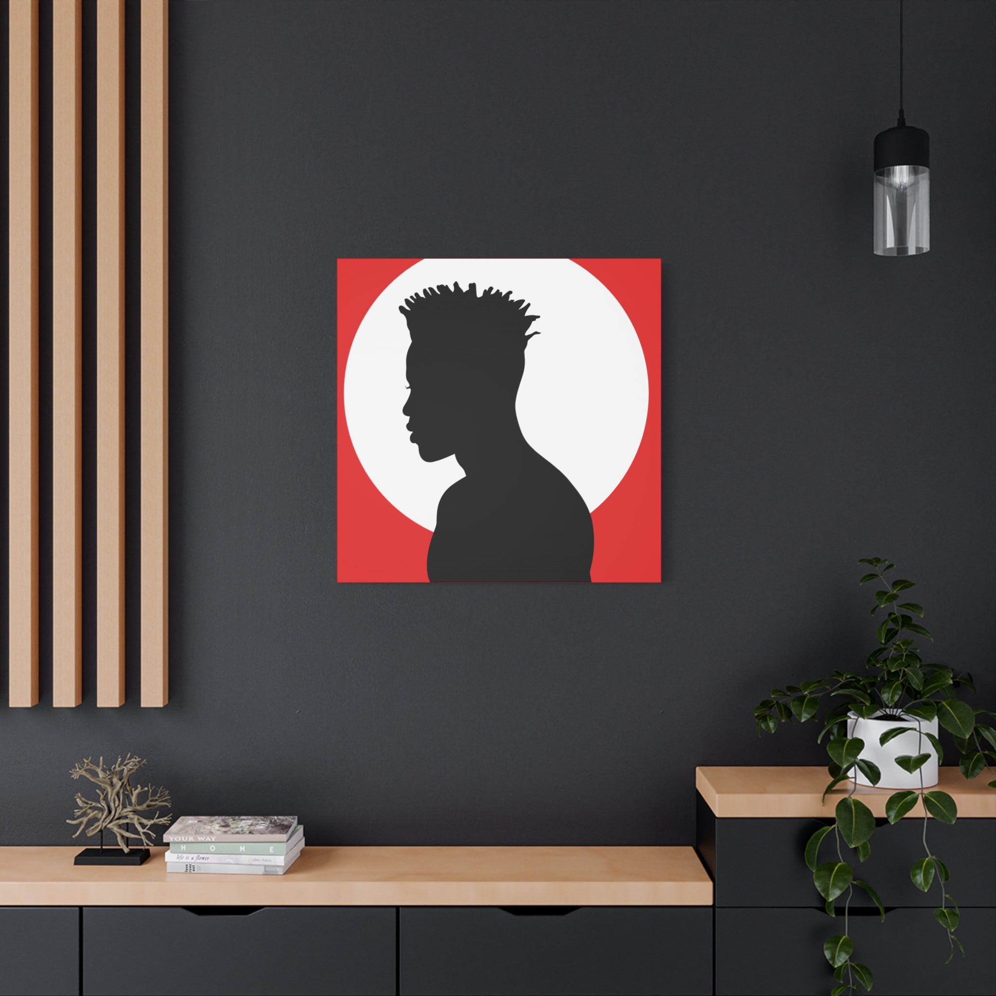 Male Silhouette — Canvas Art