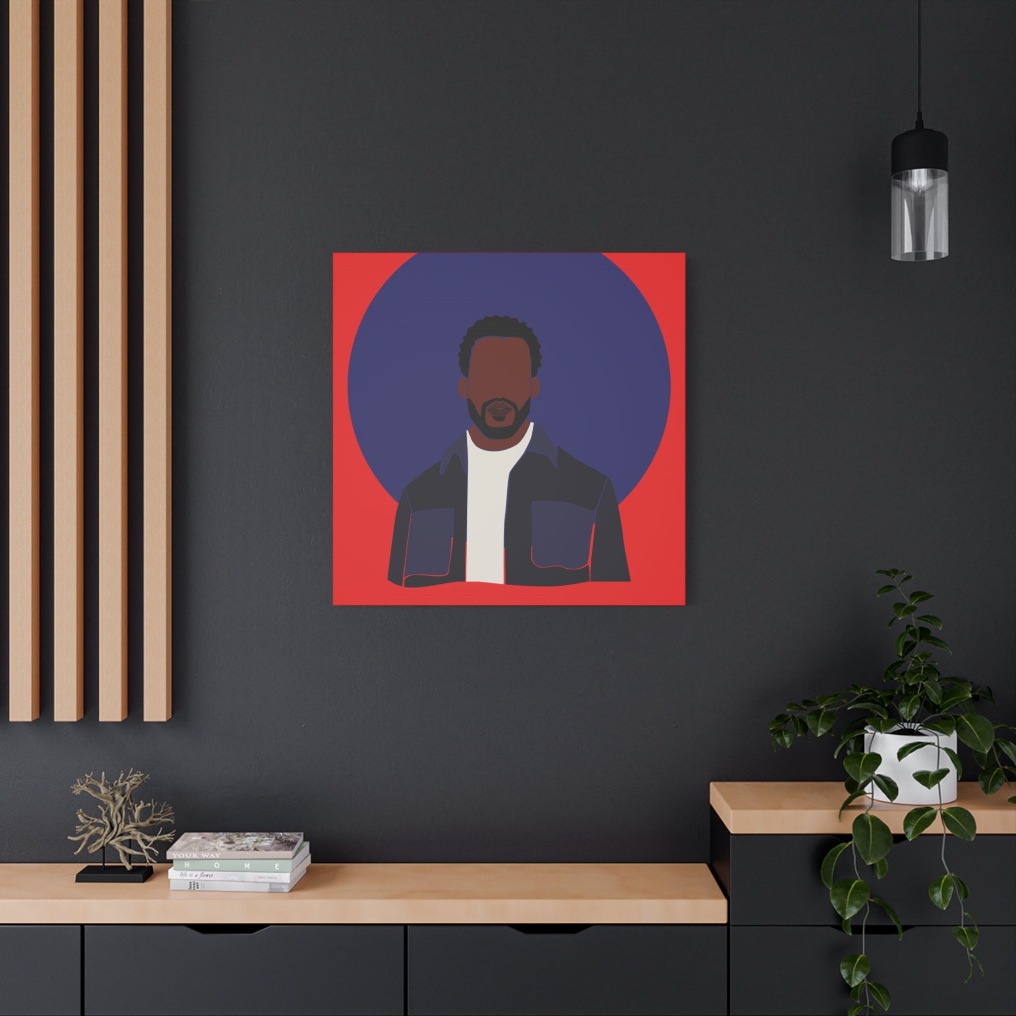 Minimalist Male Abstract — Canvas Art