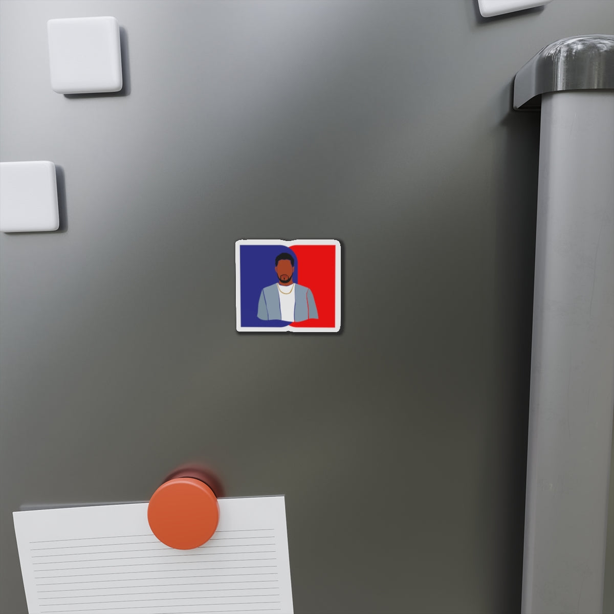 Minimalist Male Blue & Red — Magnet