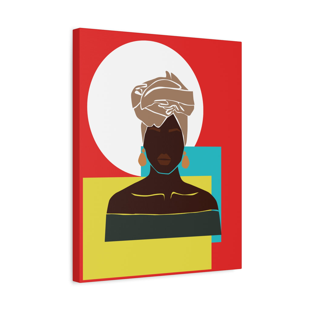 Headwrap Woman — Canvas Art