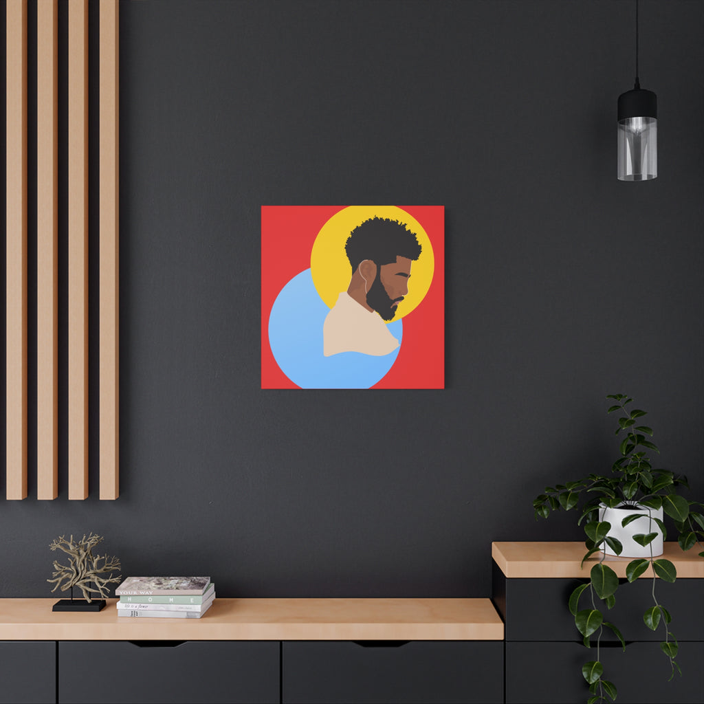 Male Silhouette — Canvas Art