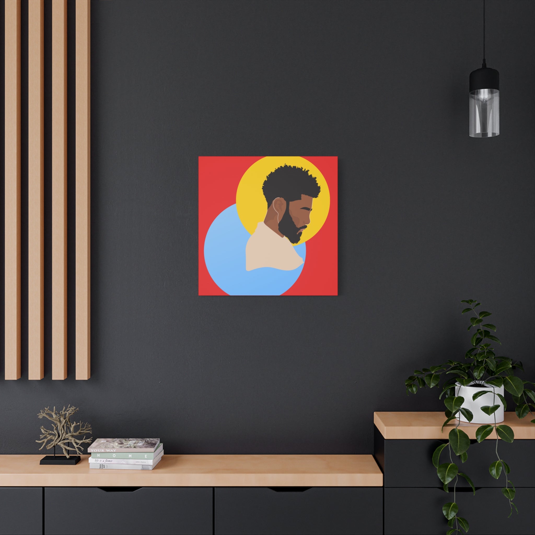 Male Silhouette — Canvas Art
