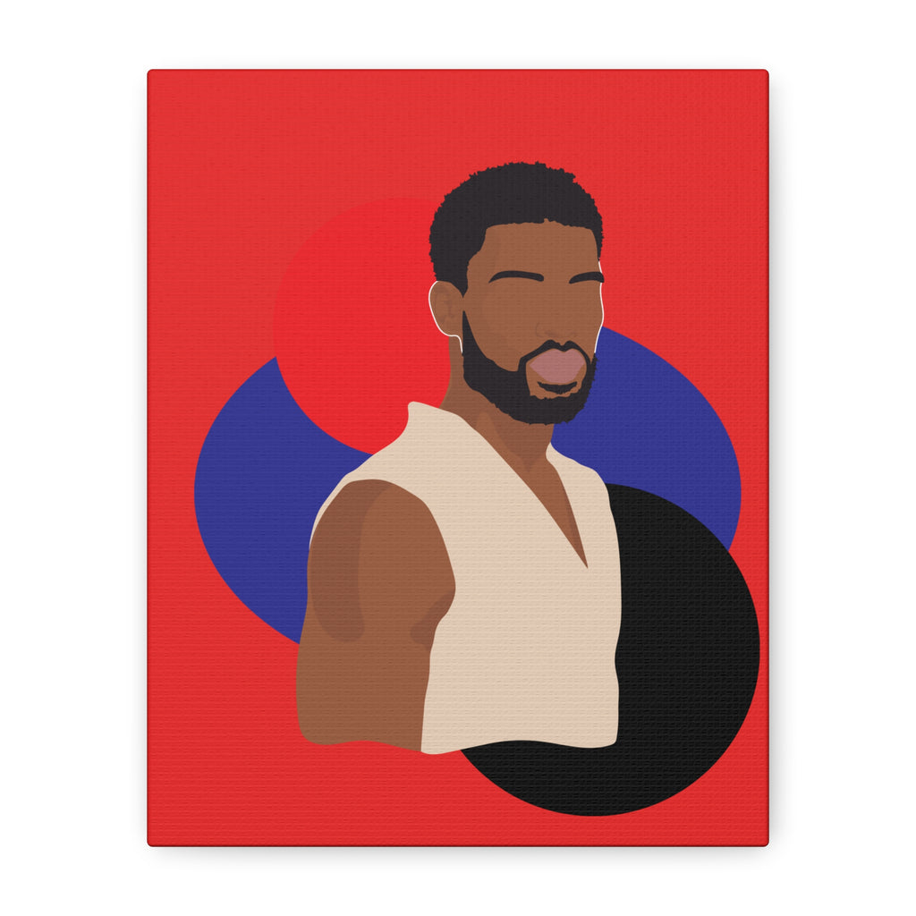 Minimalist Afro Male – Canvas Art
