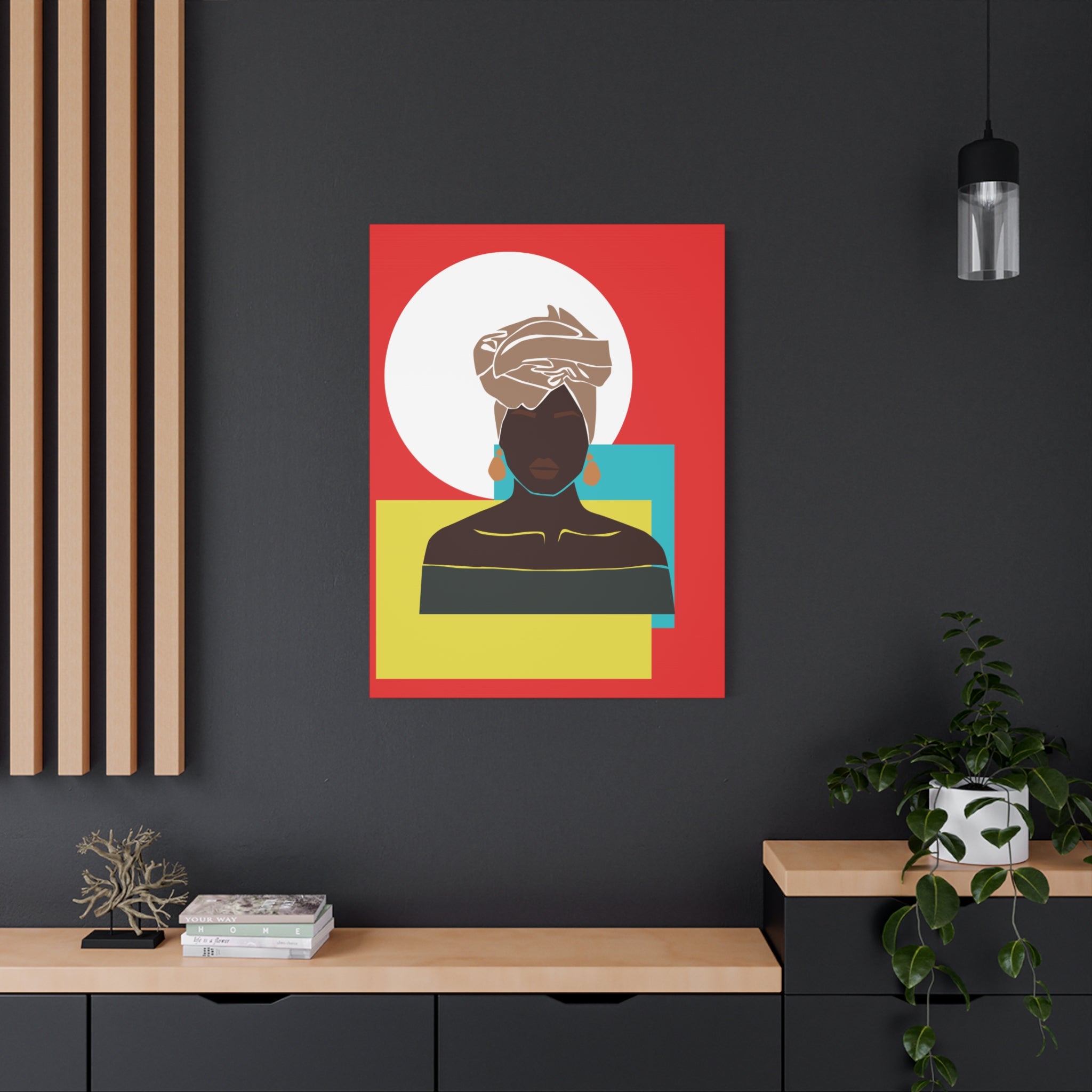 Headwrap Woman — Canvas Art