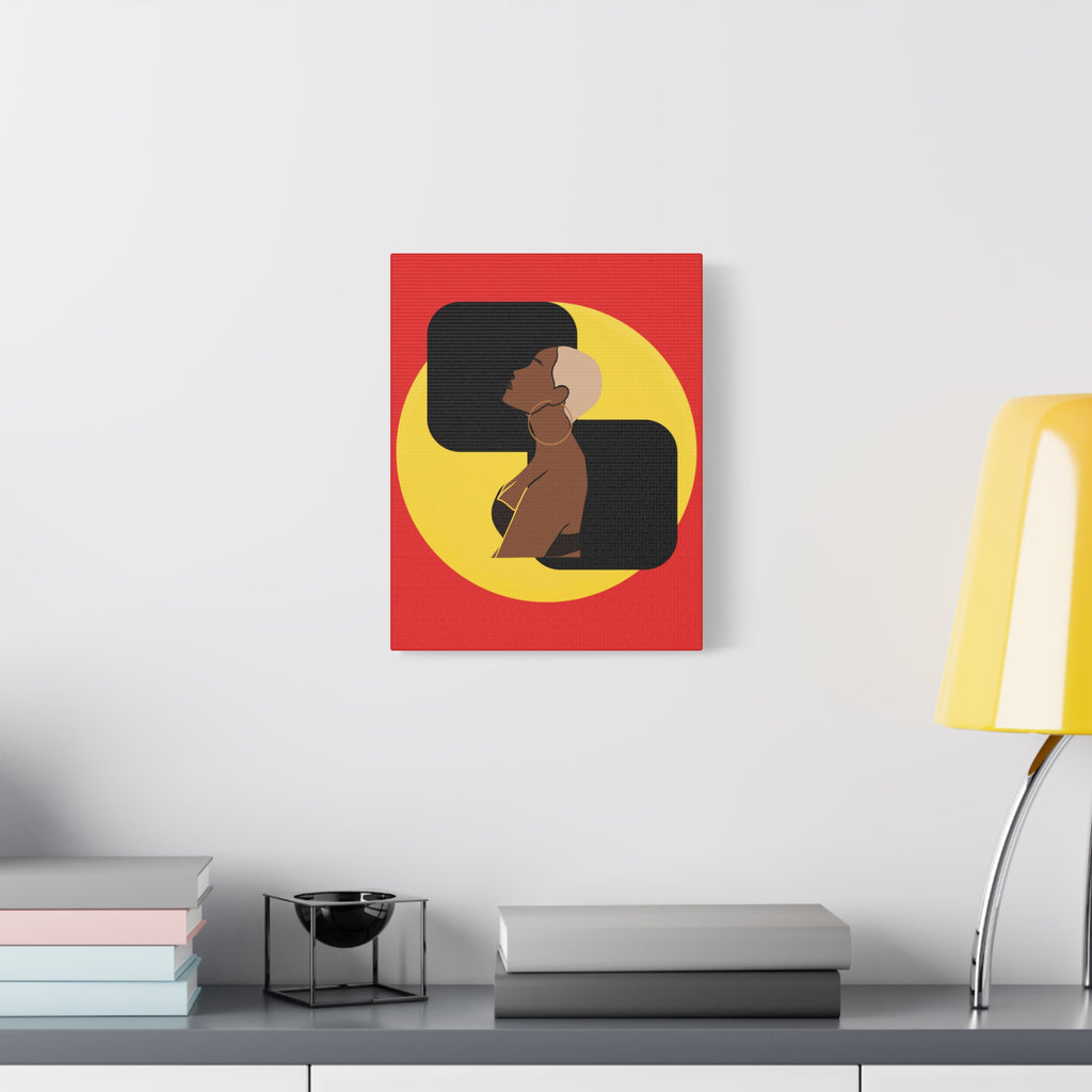 Bold Yellow and Black Woman – Canvas Art