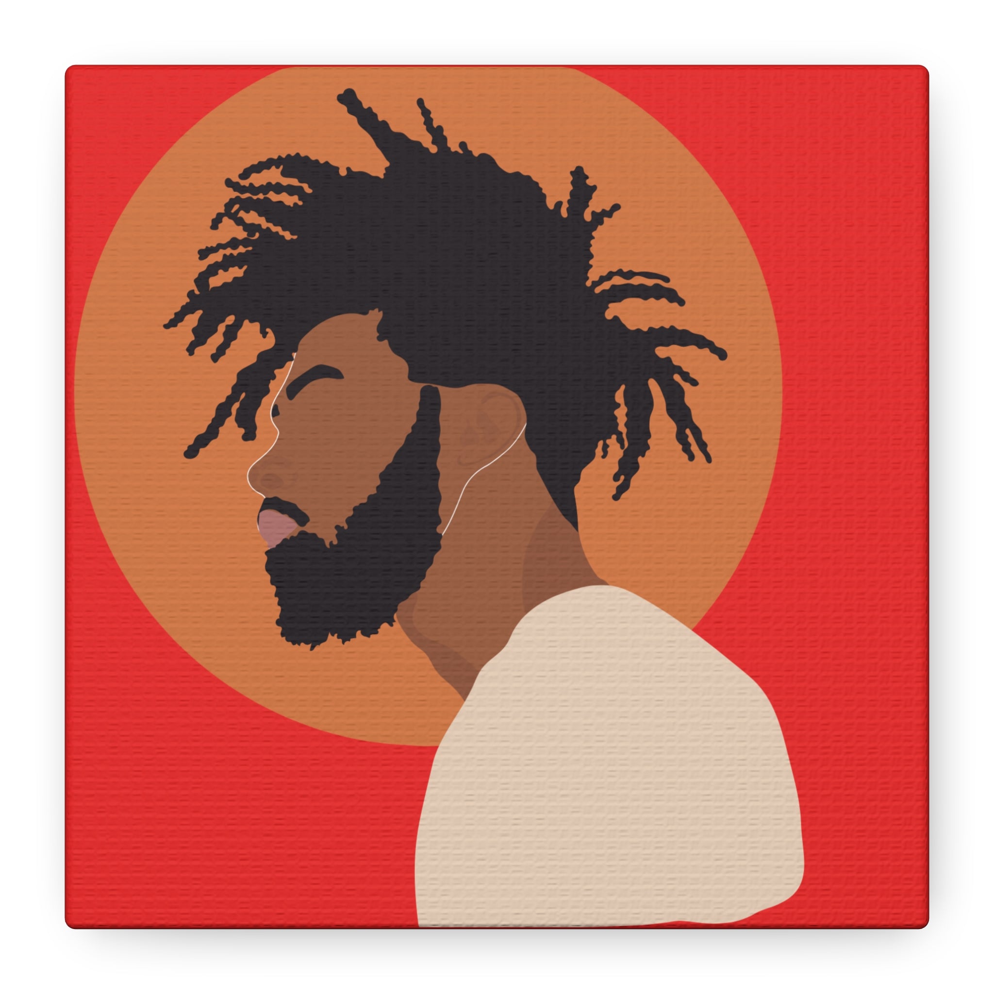 Male with Brown Sun — Canvas Art