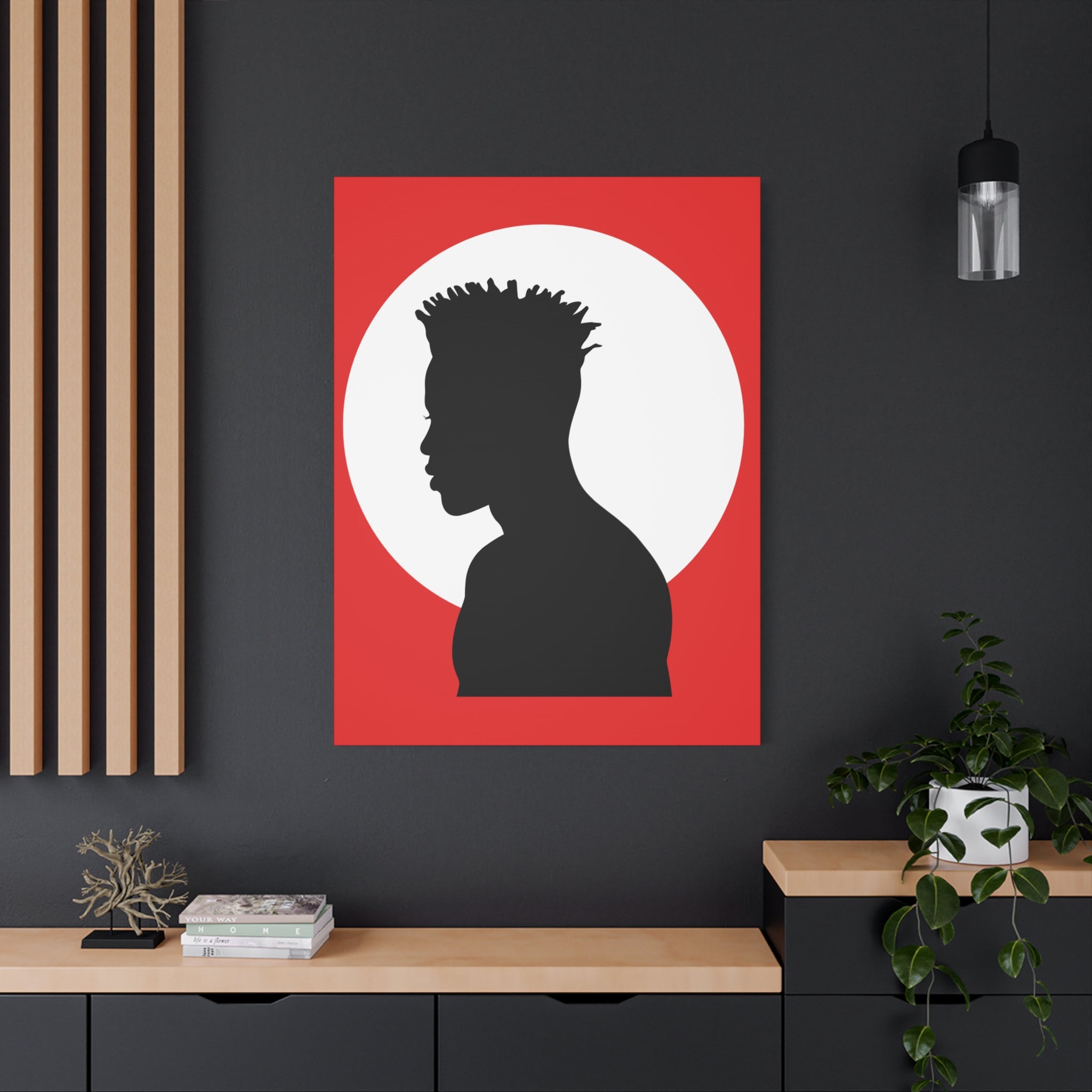 Male Silhouette — Canvas Art