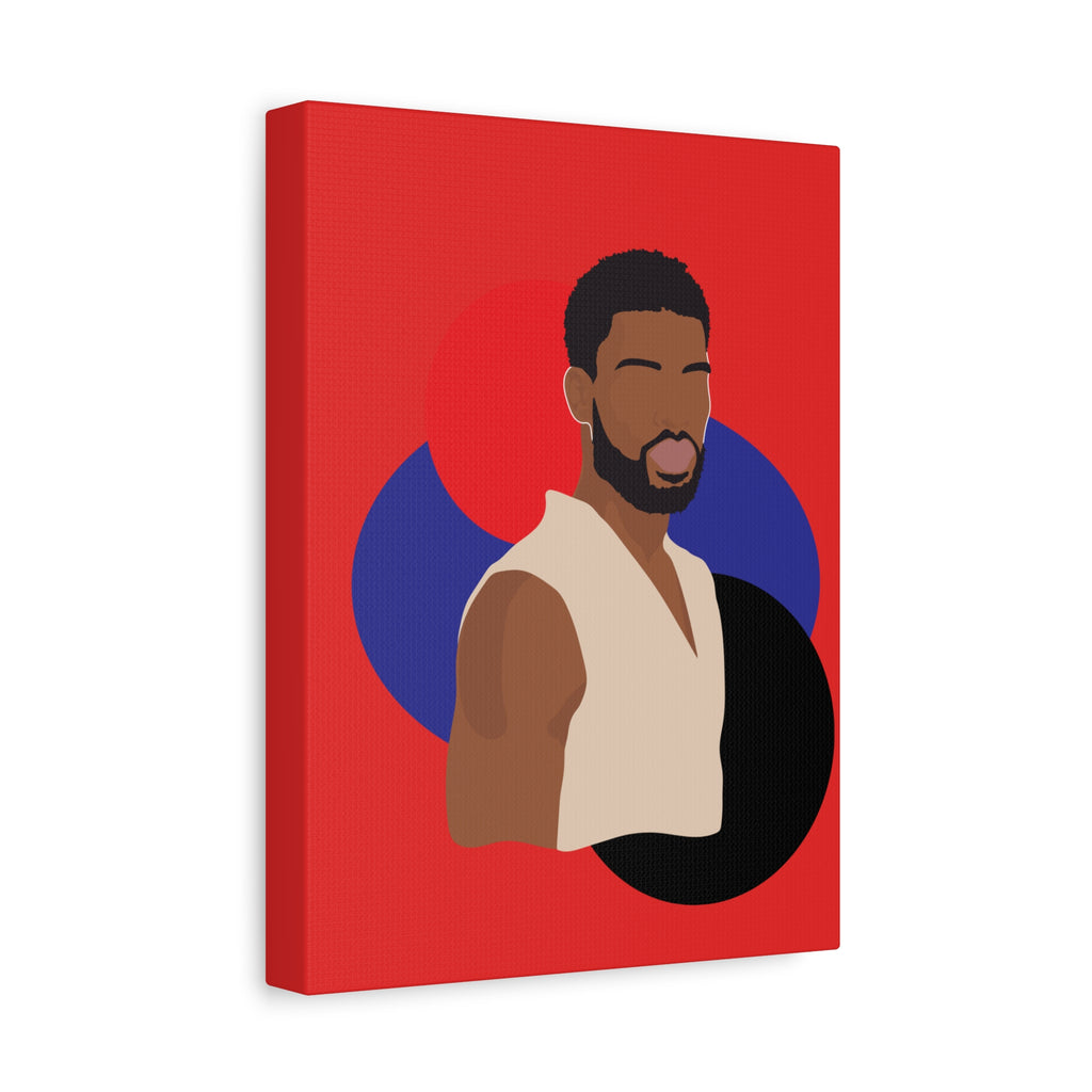 Minimalist Afro Male – Canvas Art