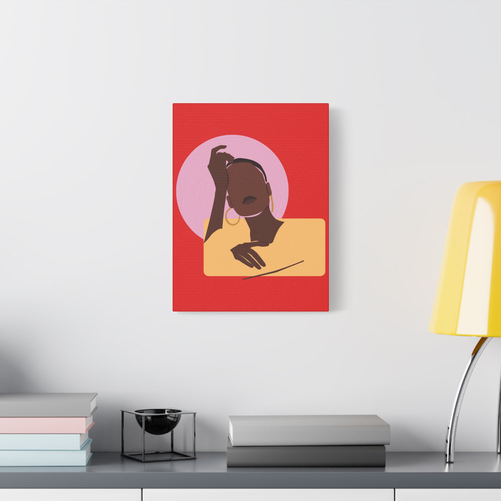 Abstract Afrocentric Portrait - Canvas Art