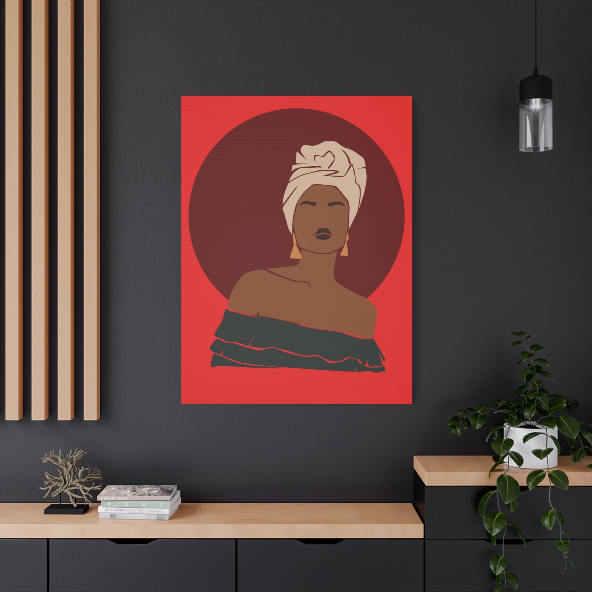 Afrocentric Woman - Canvas Art