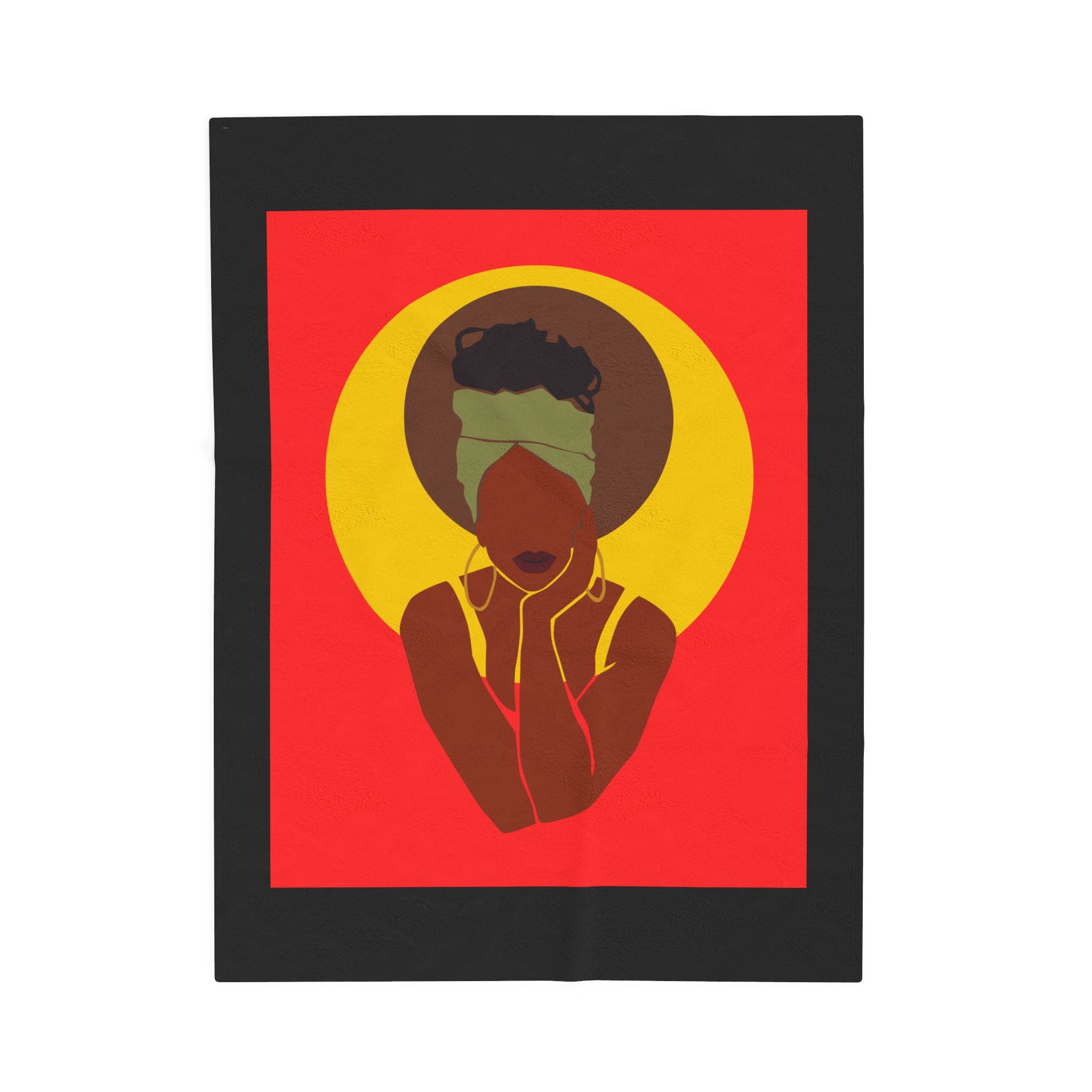 Afro Halo Woman - Blanket