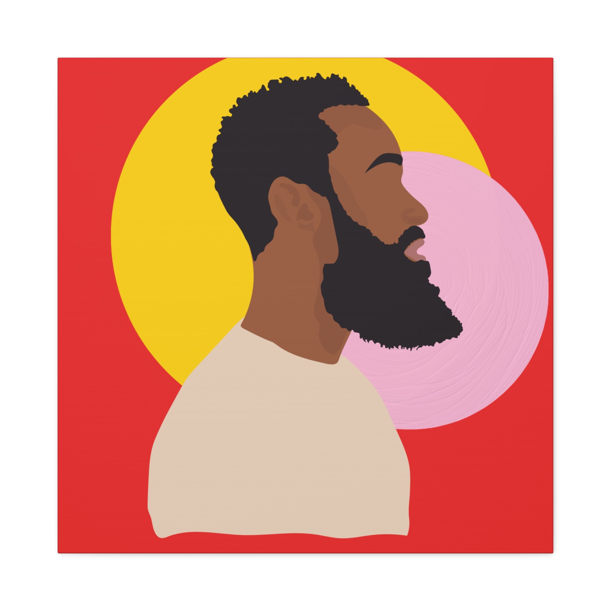 Bearded Man - Canvas Art