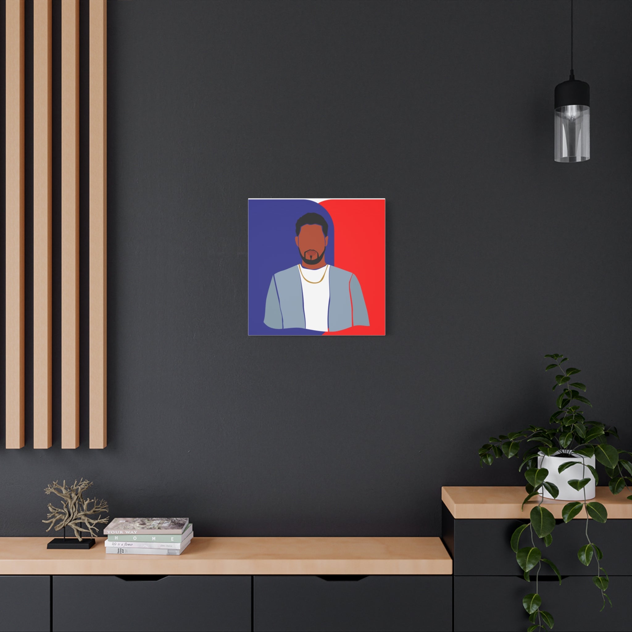 Abstract Male Figure - Canvas Art