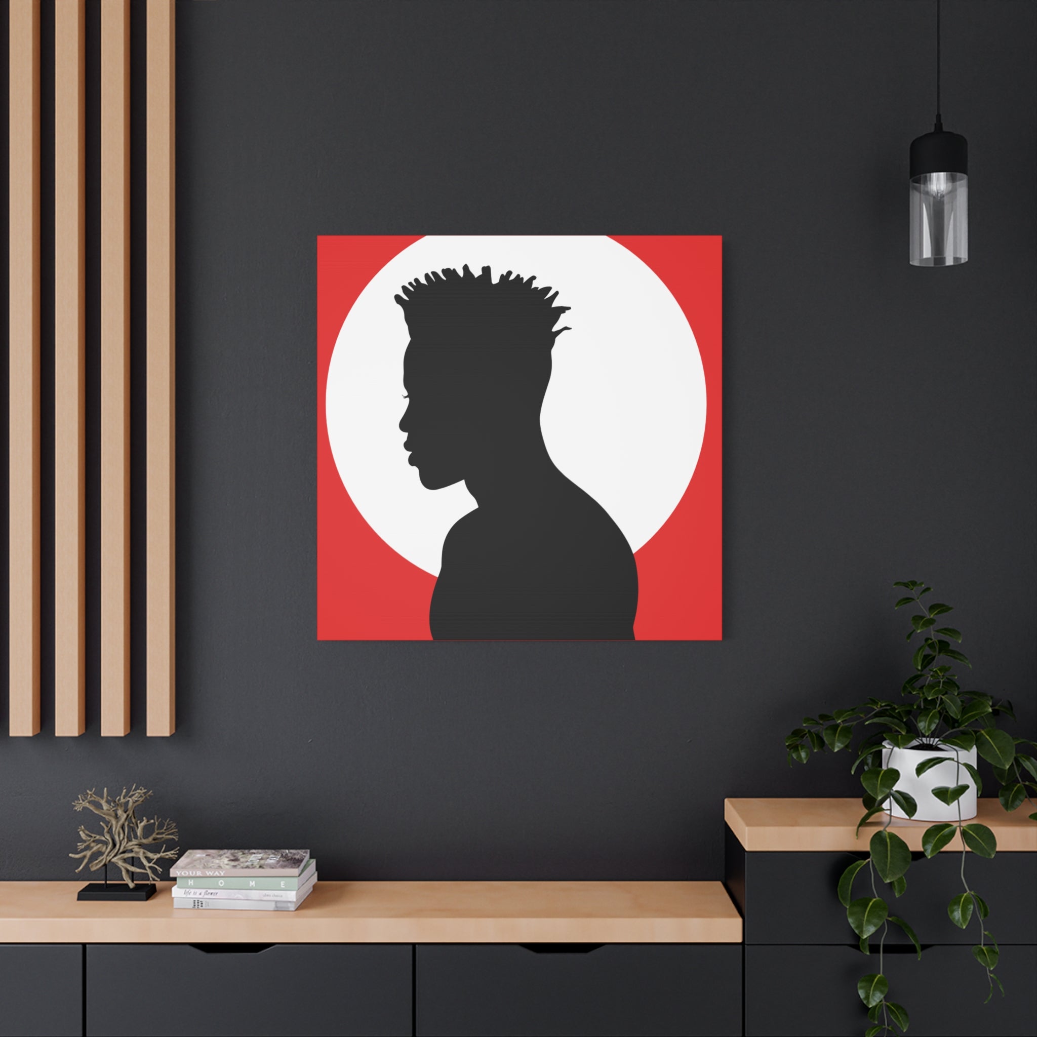 Male Silhouette — Canvas Art