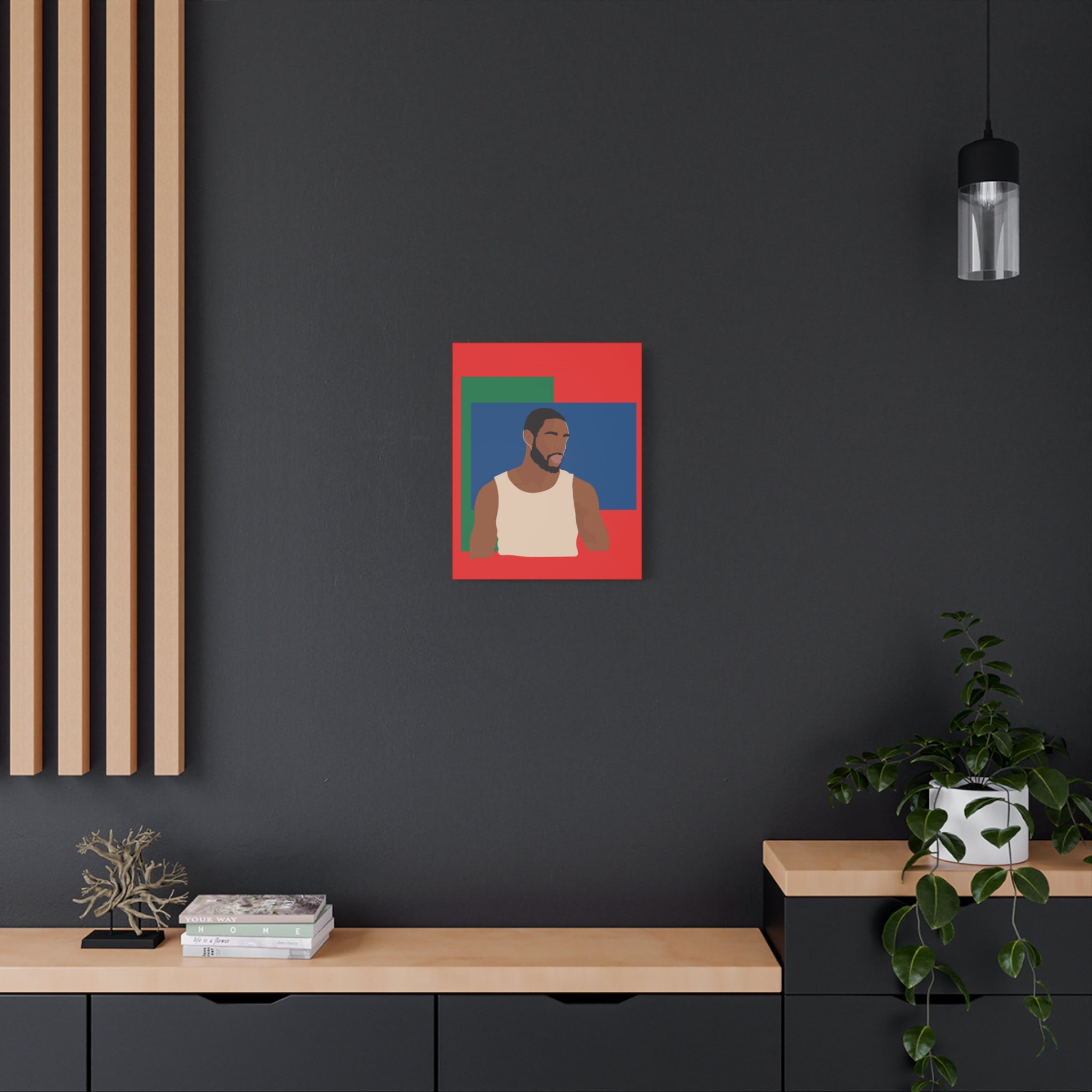 Modern Minimalist Bold Color Block -  Canvas Art