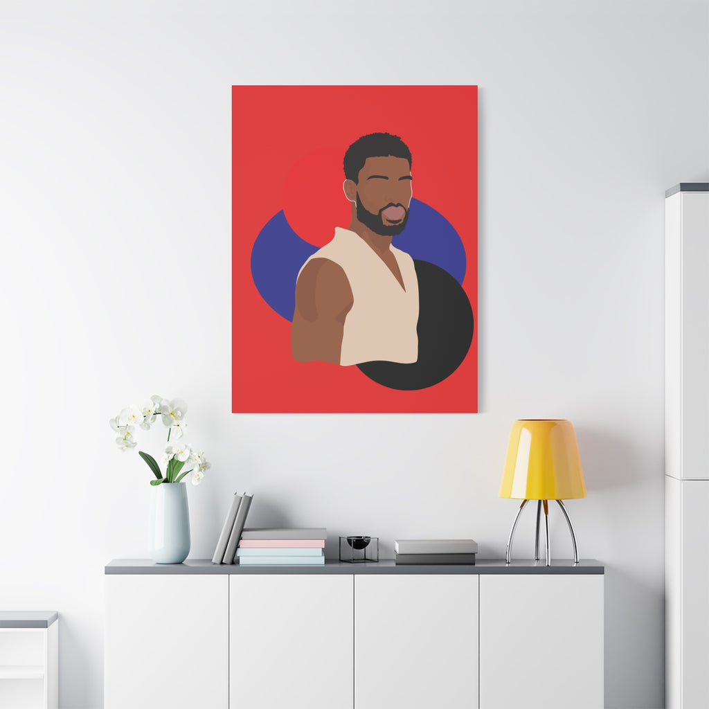 Minimalist Afro Male – Canvas Art