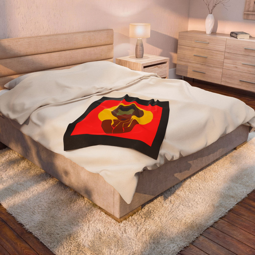 Afro Halo Woman - Blanket