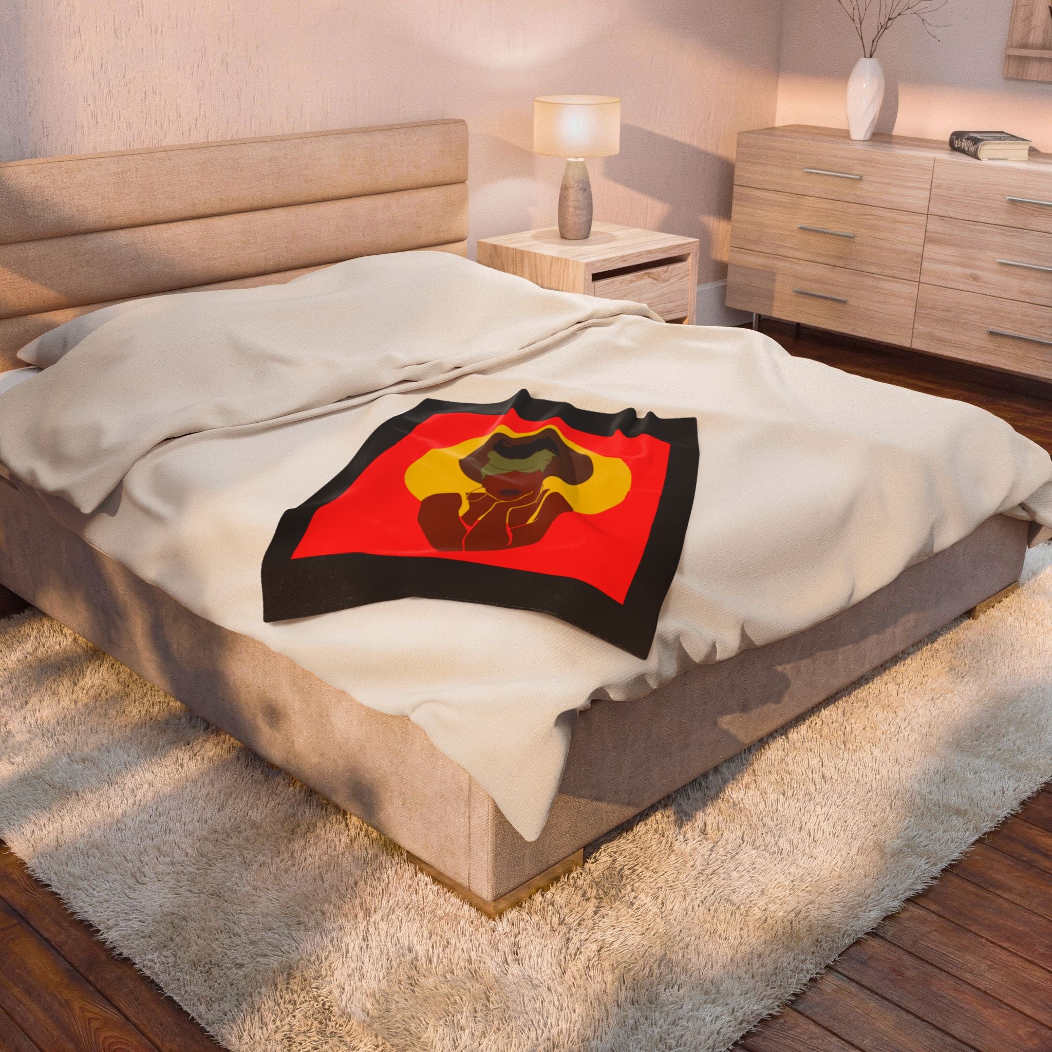 Afro Halo Woman - Blanket