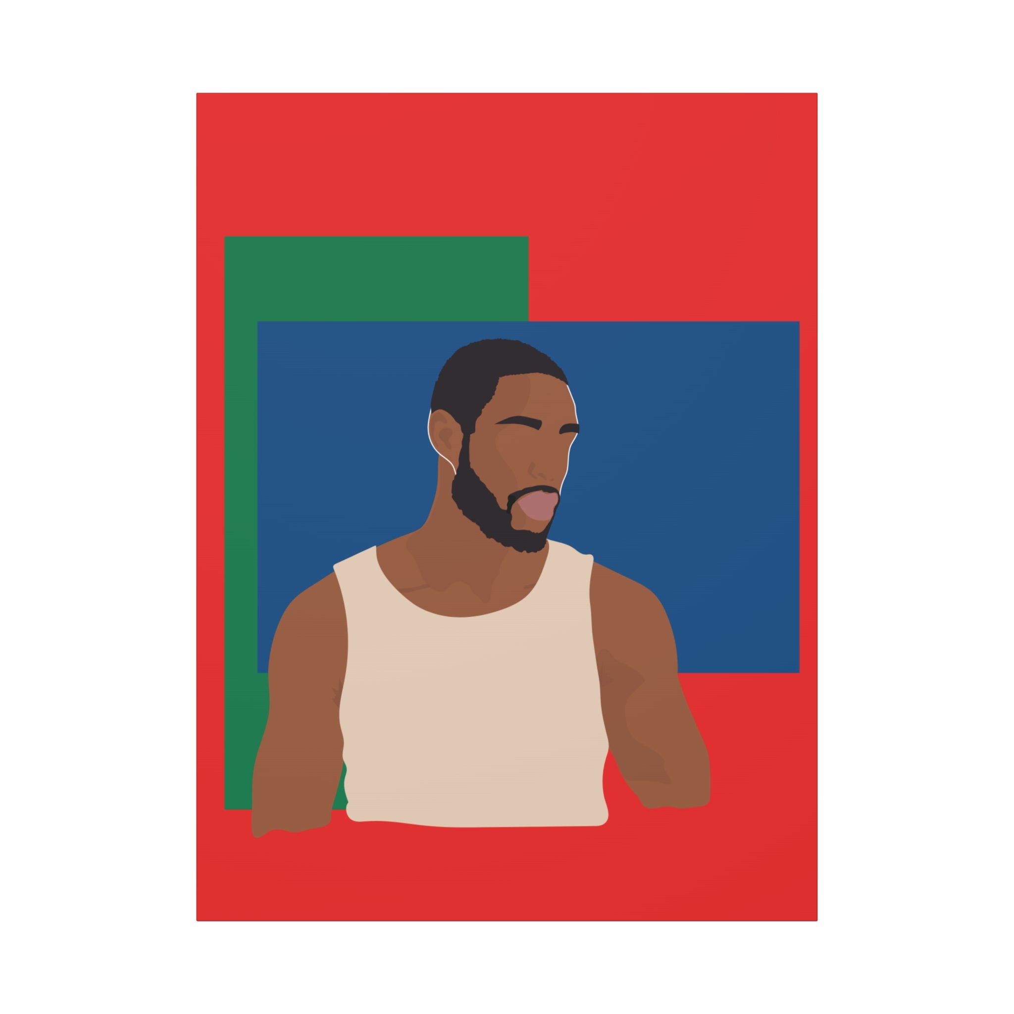 Modern Minimalist Bold Color Block -  Canvas Art