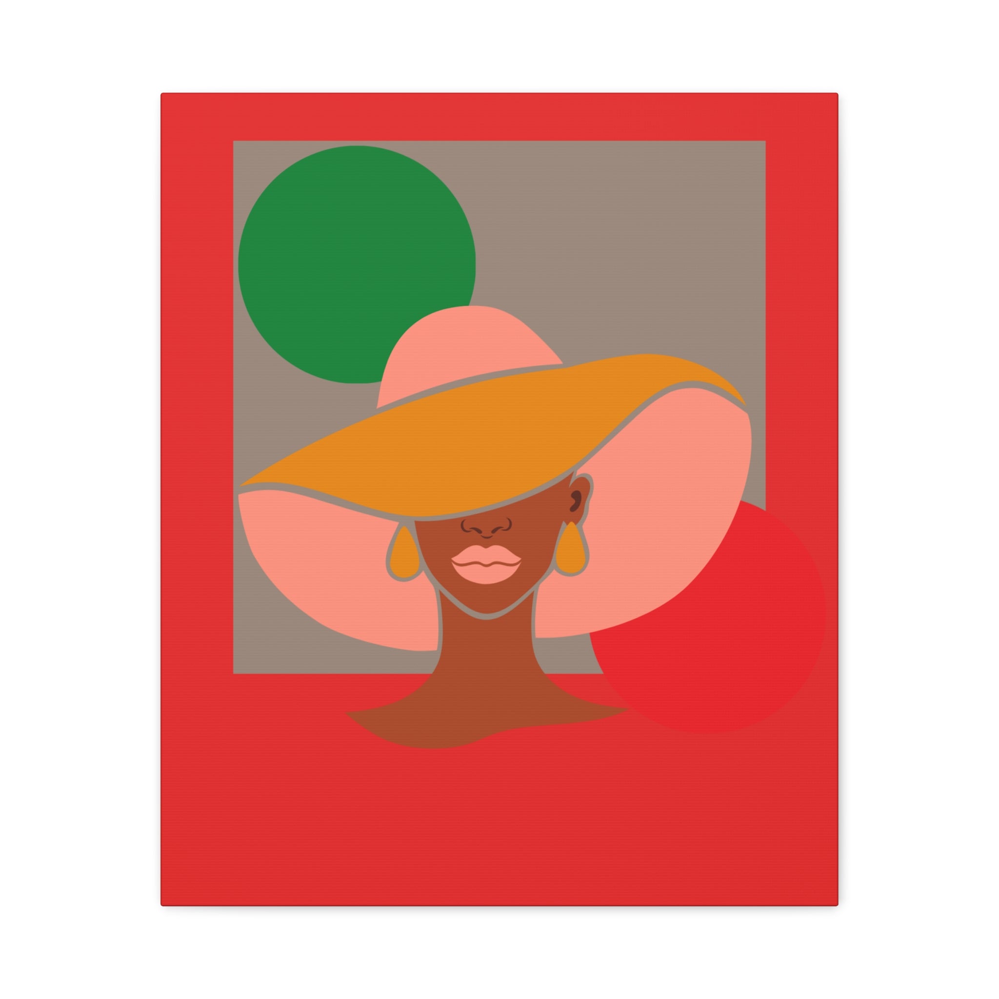 Hat Woman — Canvas Art