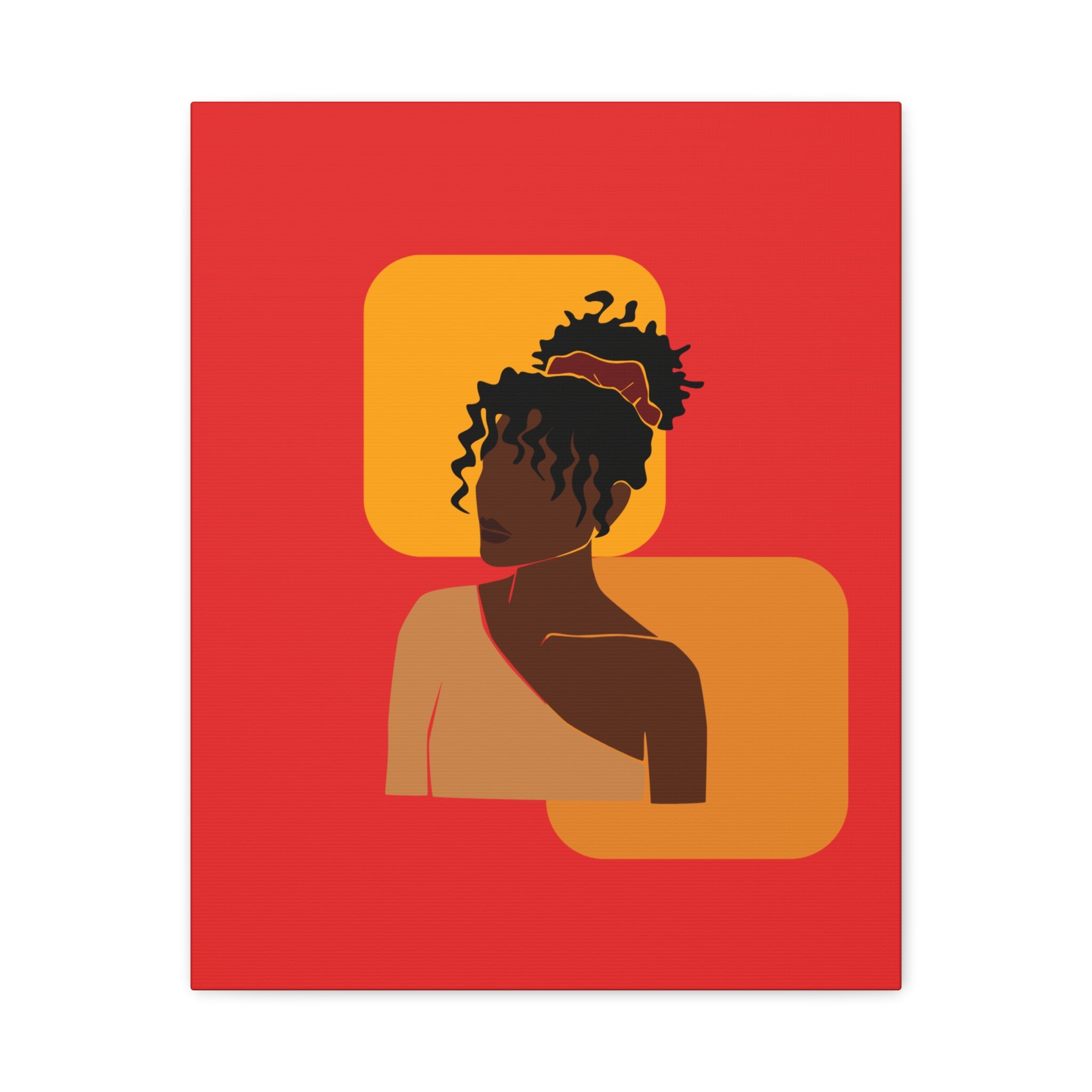 Afrocentric Black Woman - Canvas Art