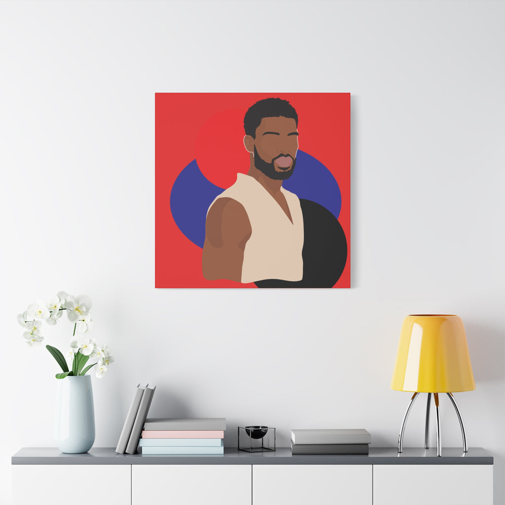 Minimalist Afro Male – Canvas Art