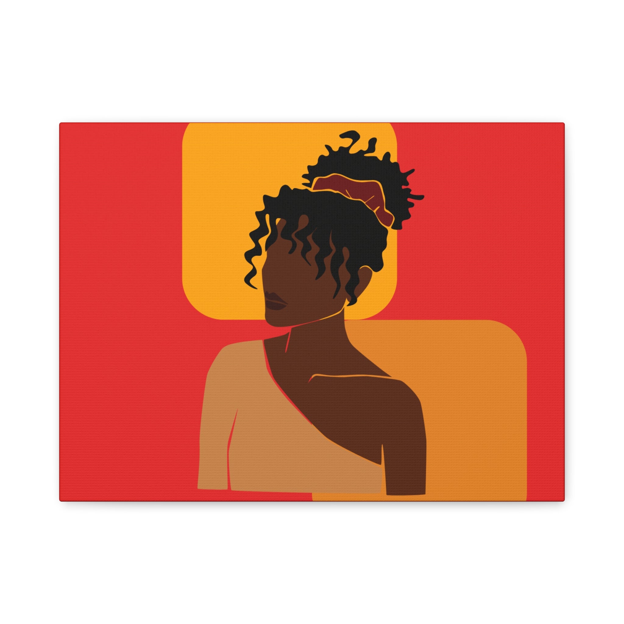 Afrocentric Black Woman - Canvas Art