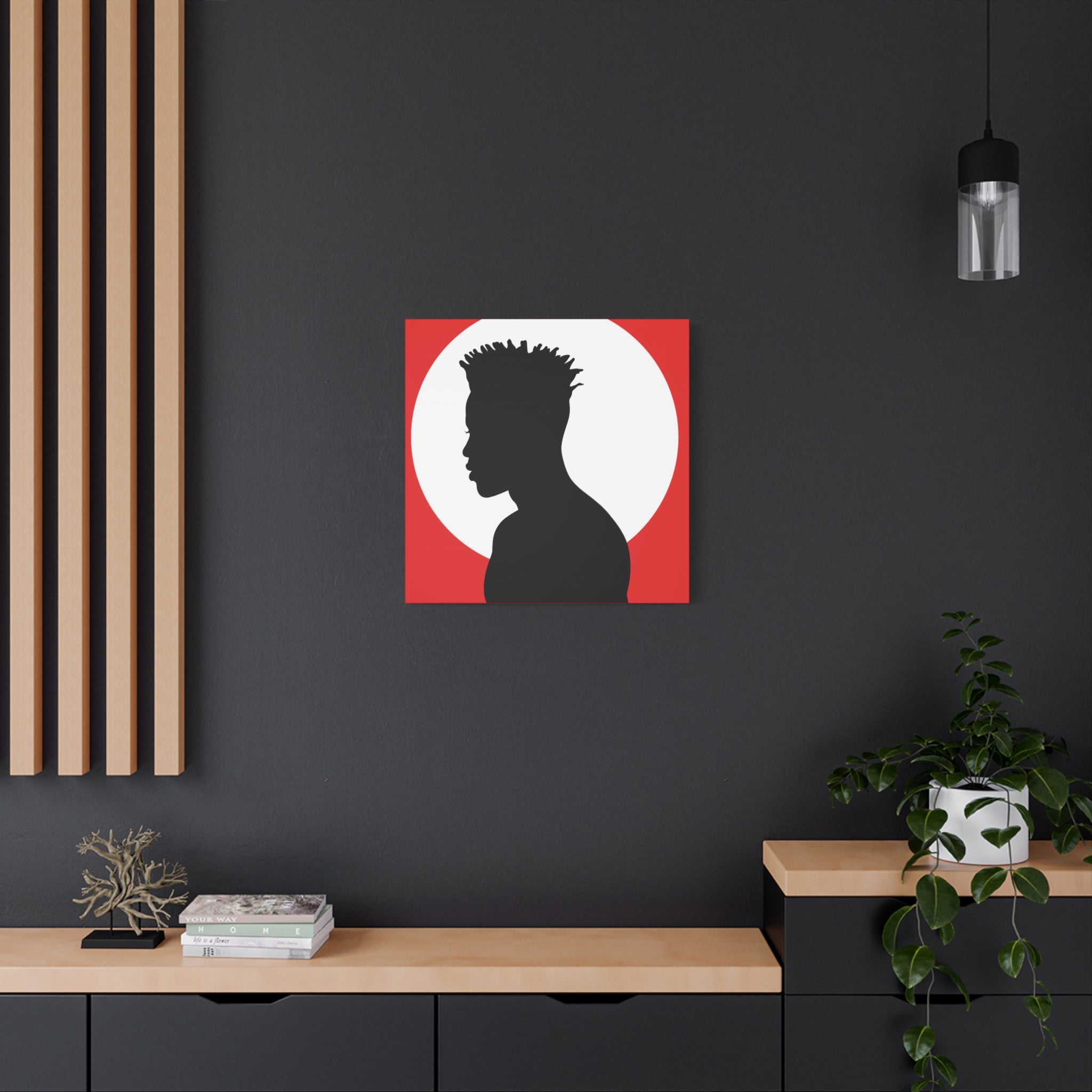 Male Silhouette — Canvas Art