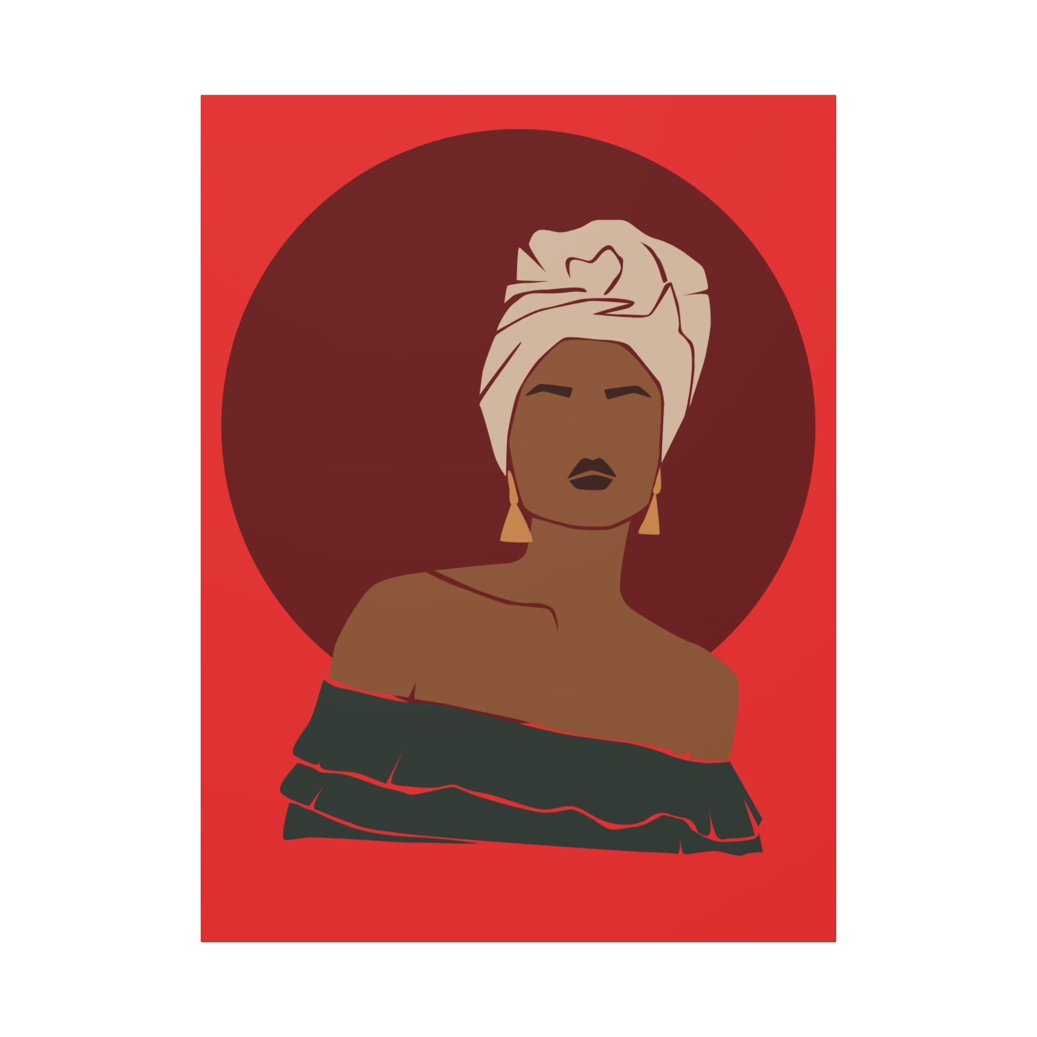 Afrocentric Woman - Canvas Art