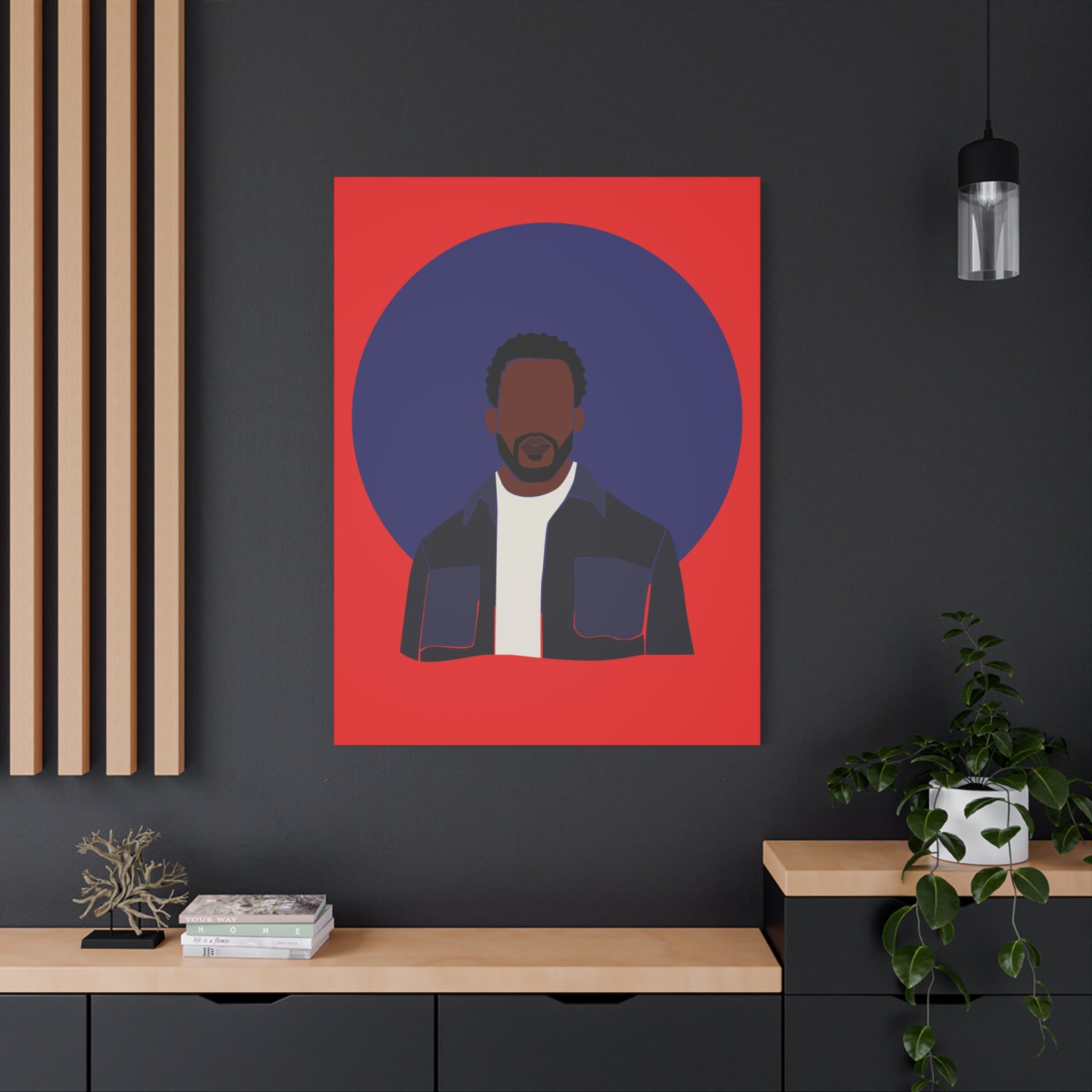 Minimalist Male Abstract — Canvas Art
