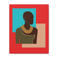 Bold Geometric Art of Woman - Canvas Art