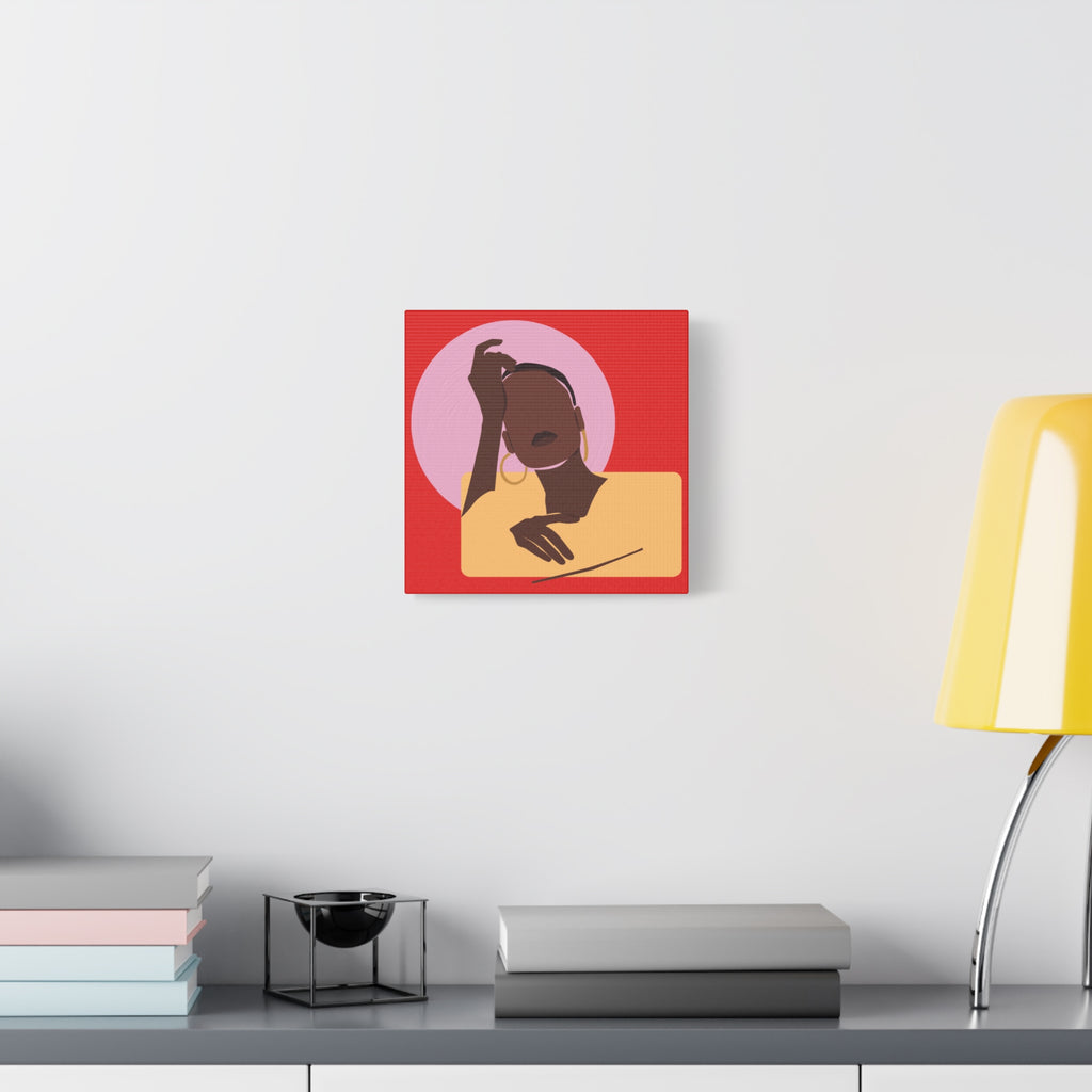 Abstract Afrocentric Portrait - Canvas Art