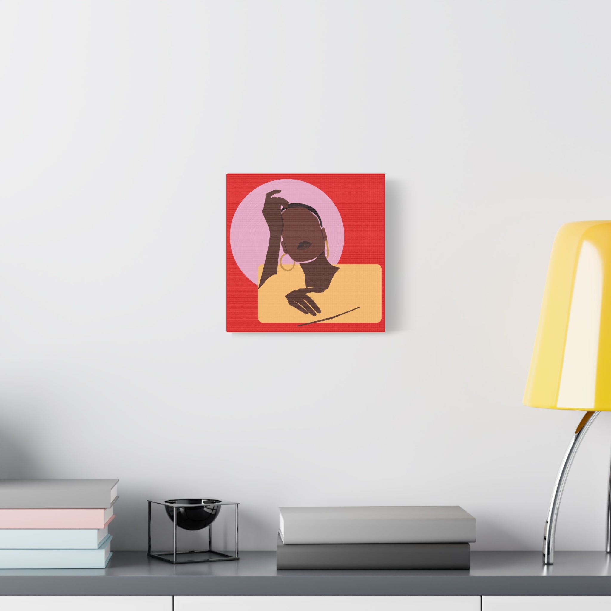 Abstract Afrocentric Portrait - Canvas Art