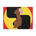 Bold Yellow and Black Woman – Canvas Art