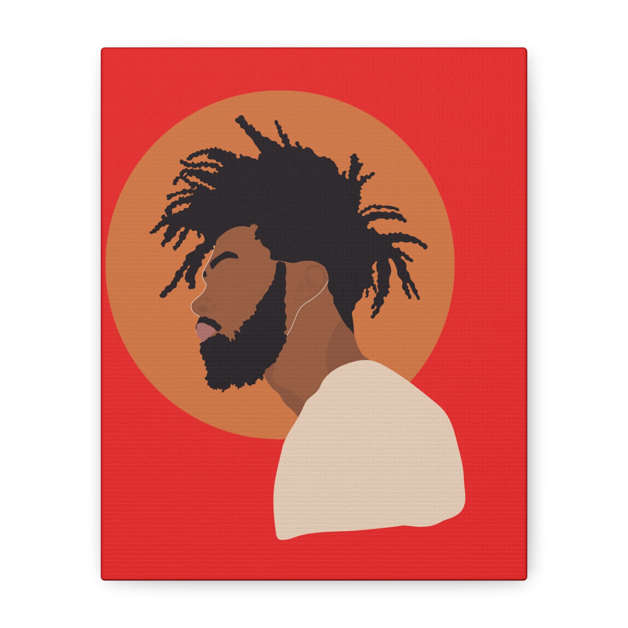 Male with Brown Sun — Canvas Art