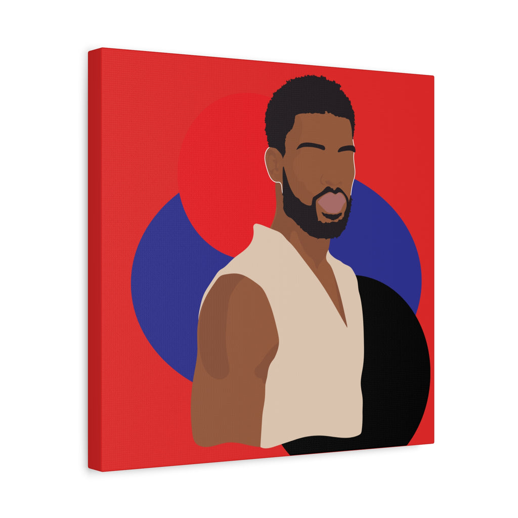 Minimalist Afro Male – Canvas Art