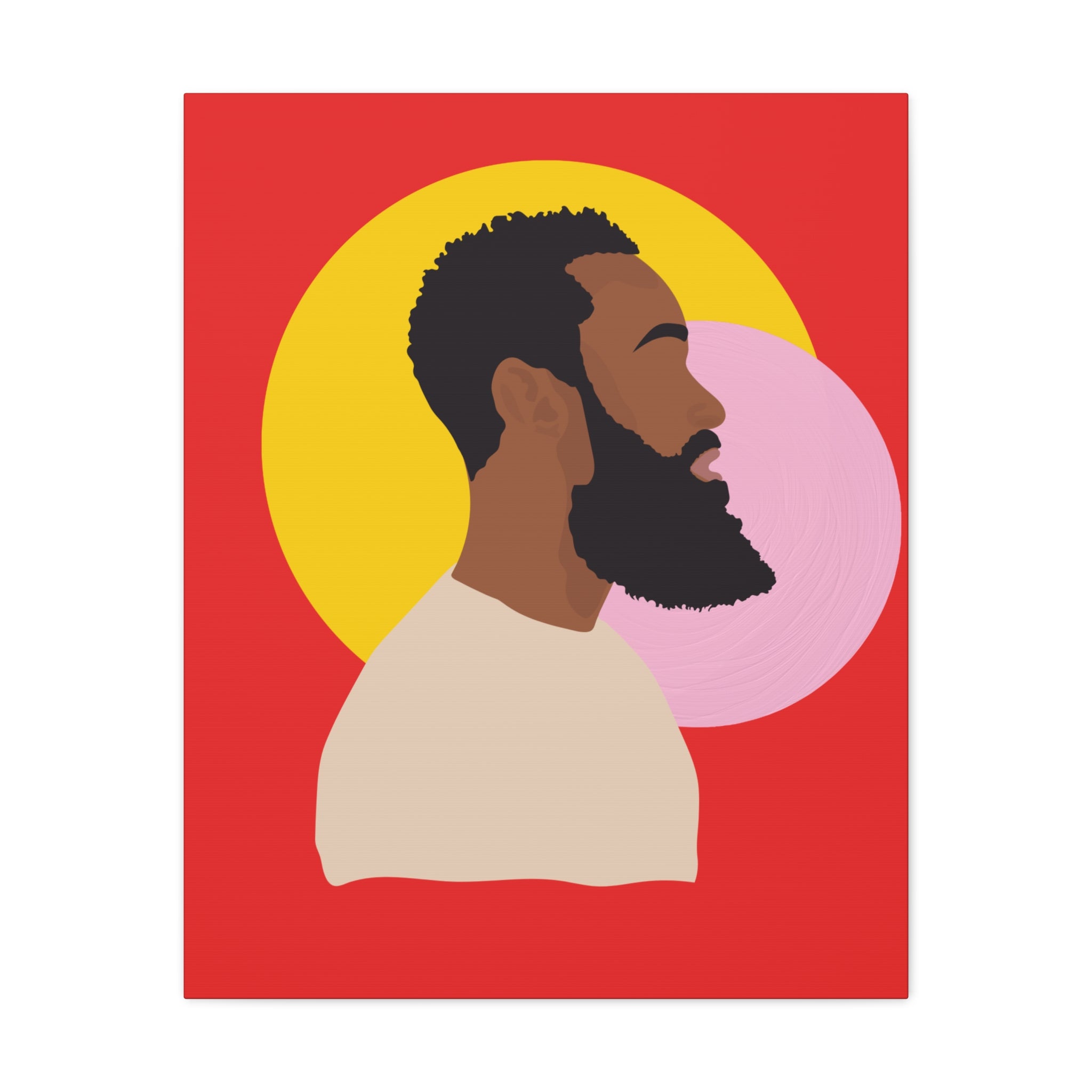 Bearded Man - Canvas Art
